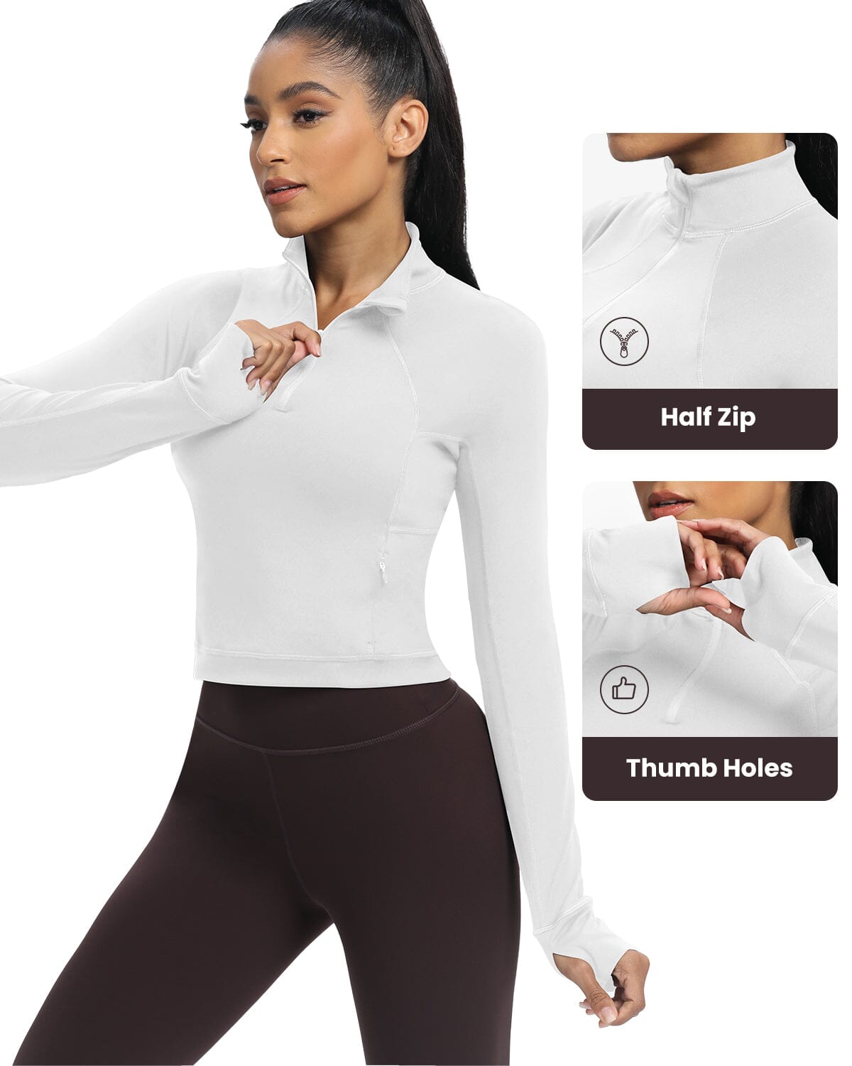 Athletic Half Zip Slim Jacket 220303