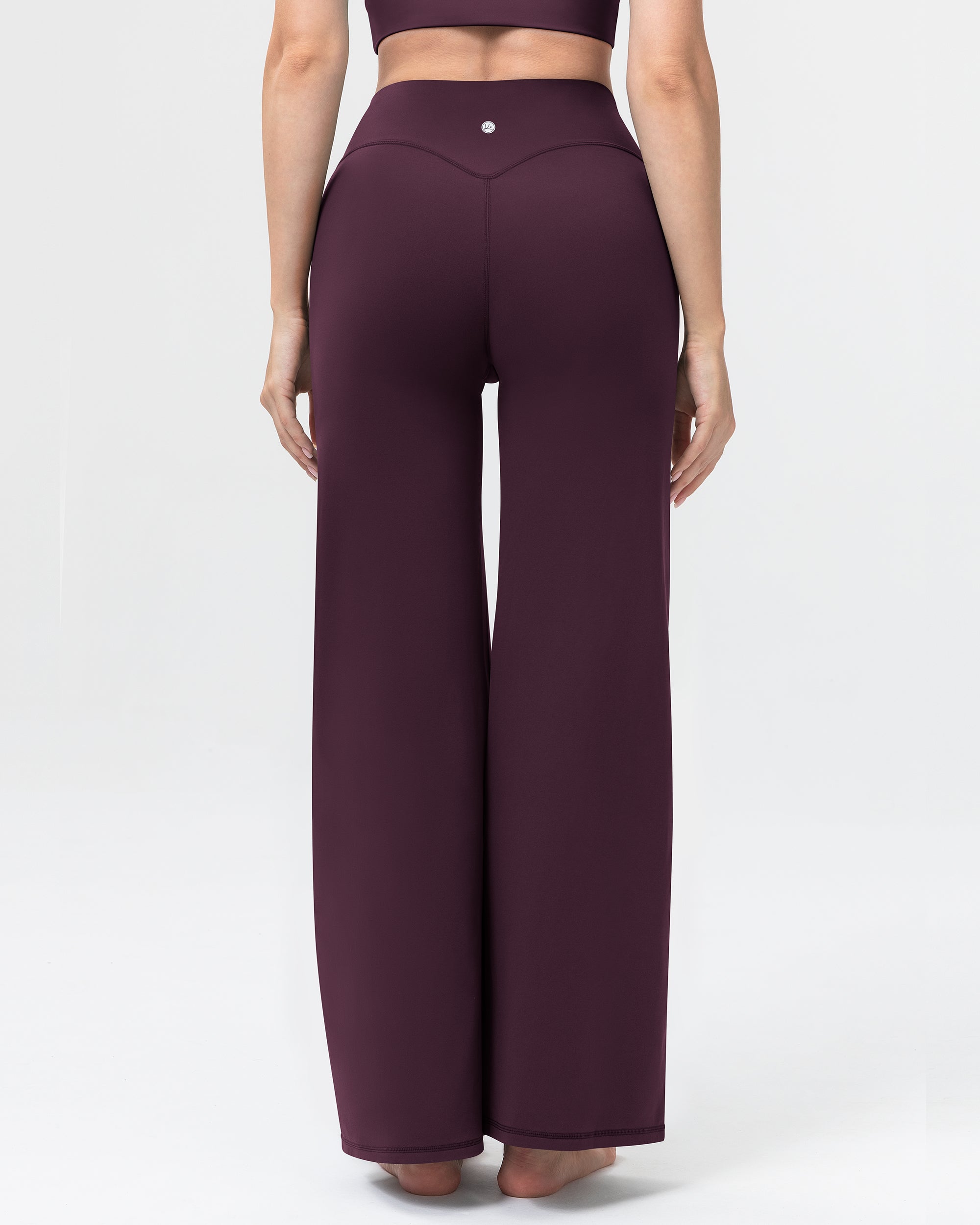 Wide Leg Yoga Pants for Women High Waisted Straight Gym Leggings 31"  260404