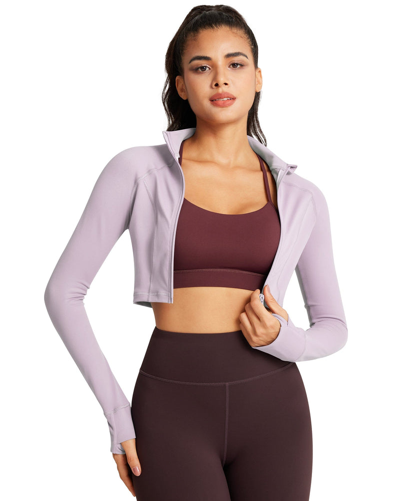 Cropped running jacket outlet