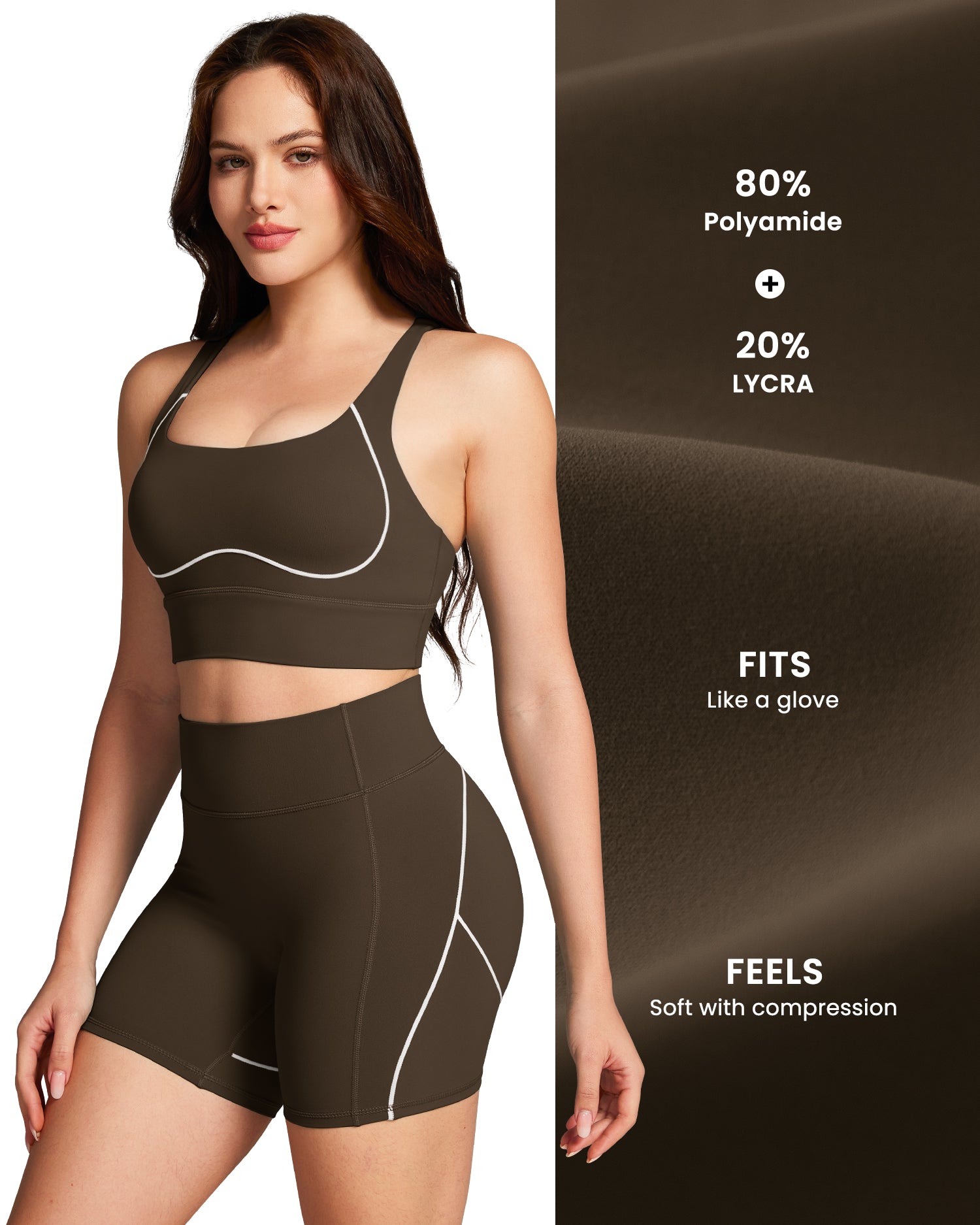 Contrast Stitching Sports Bras 251708