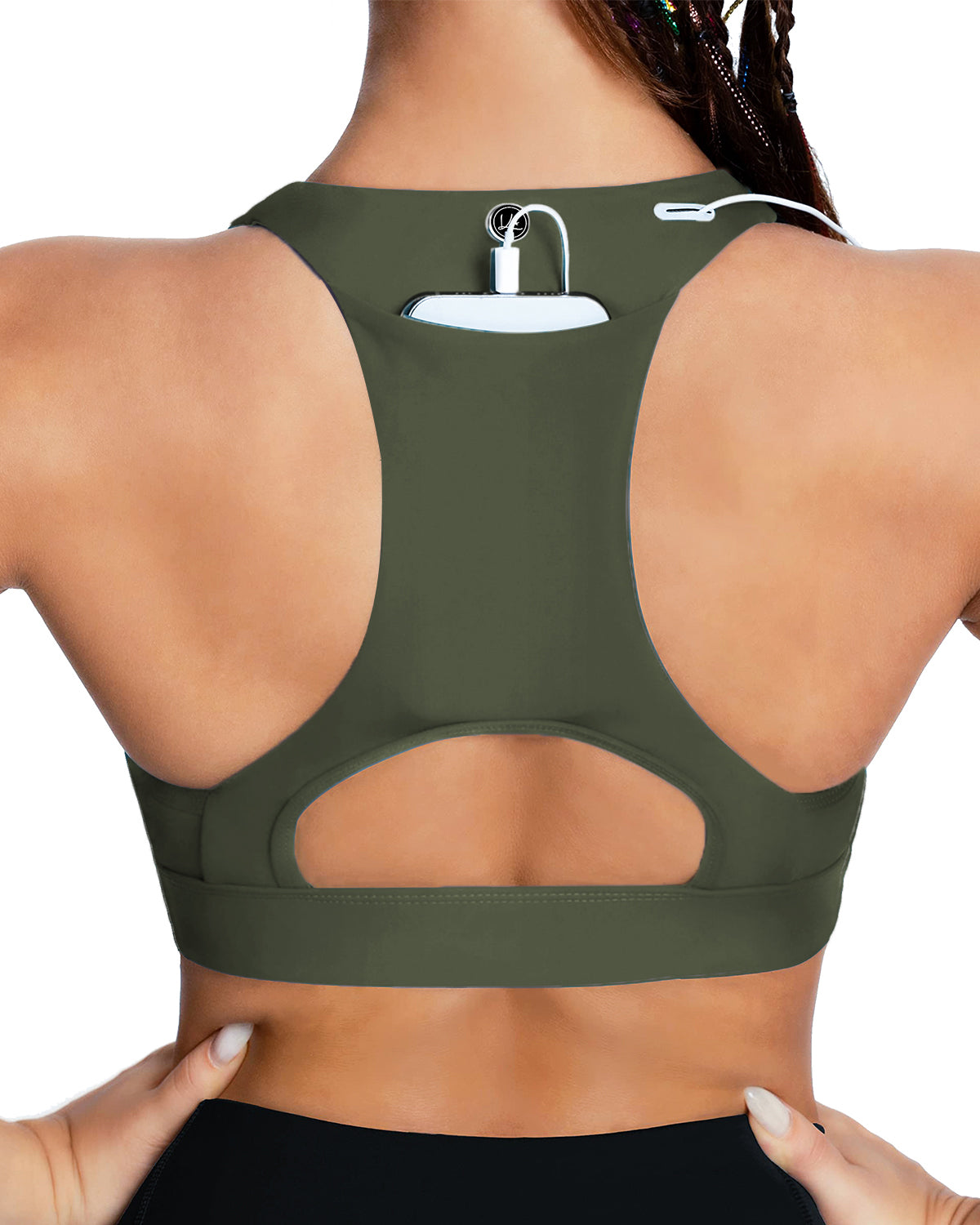 Phone Back Pockets Sport Bra 70927