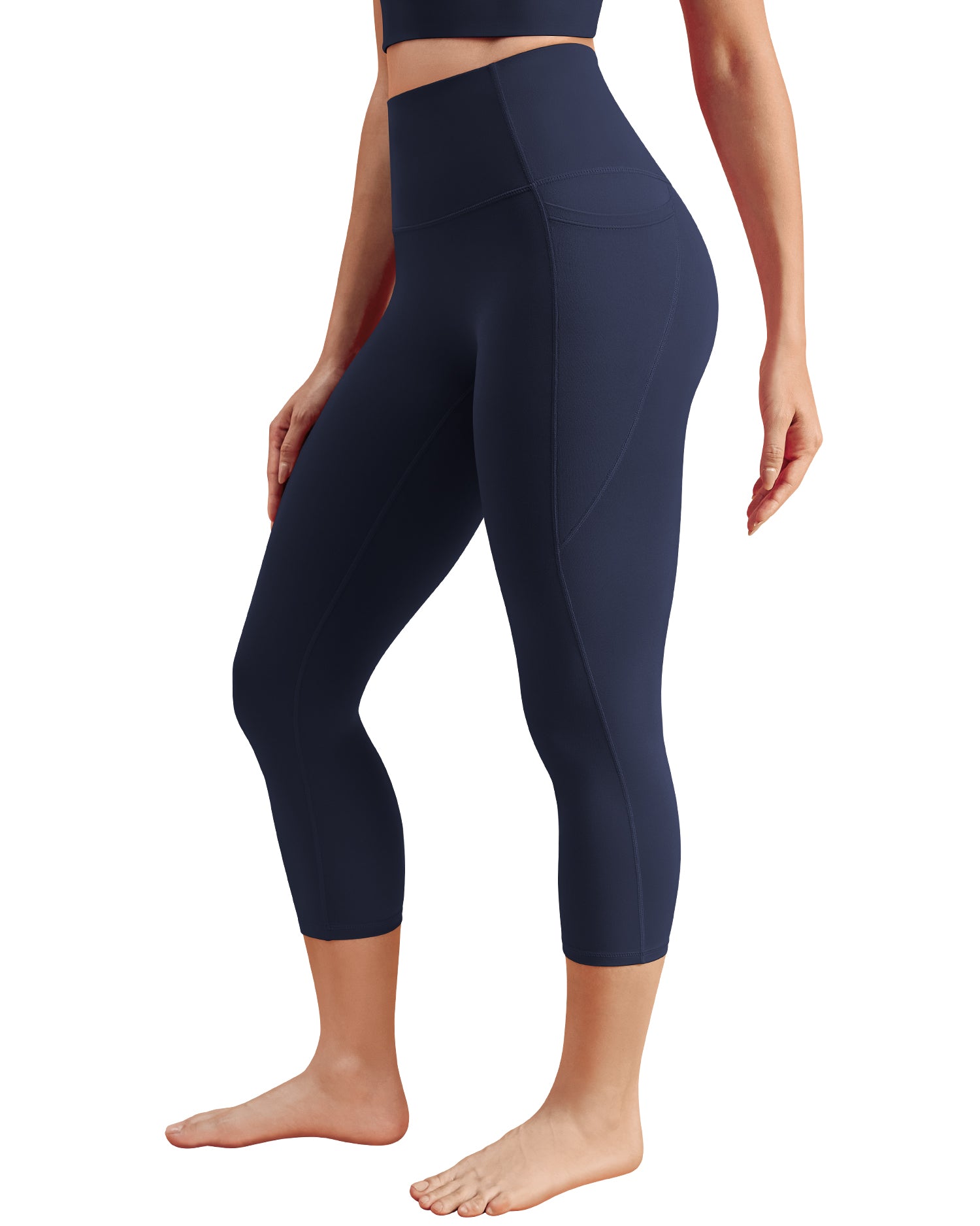 19" Bareluxe Capri Leggings with Pockets for Women 254204