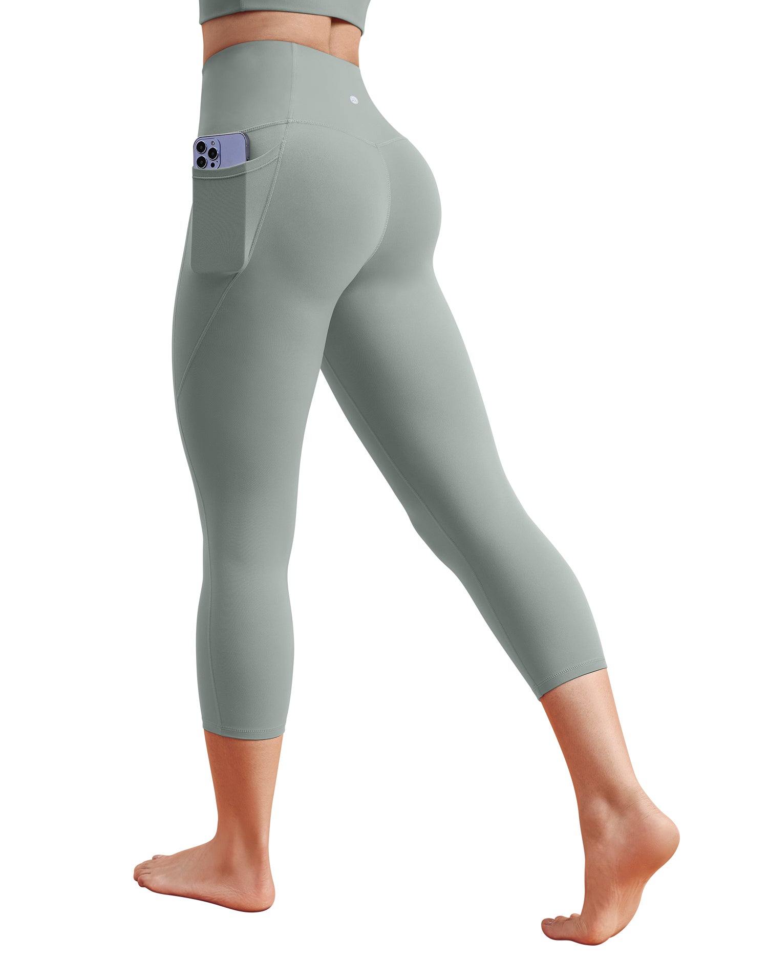 19" Bareluxe Capri Leggings with Pockets for Women 254204