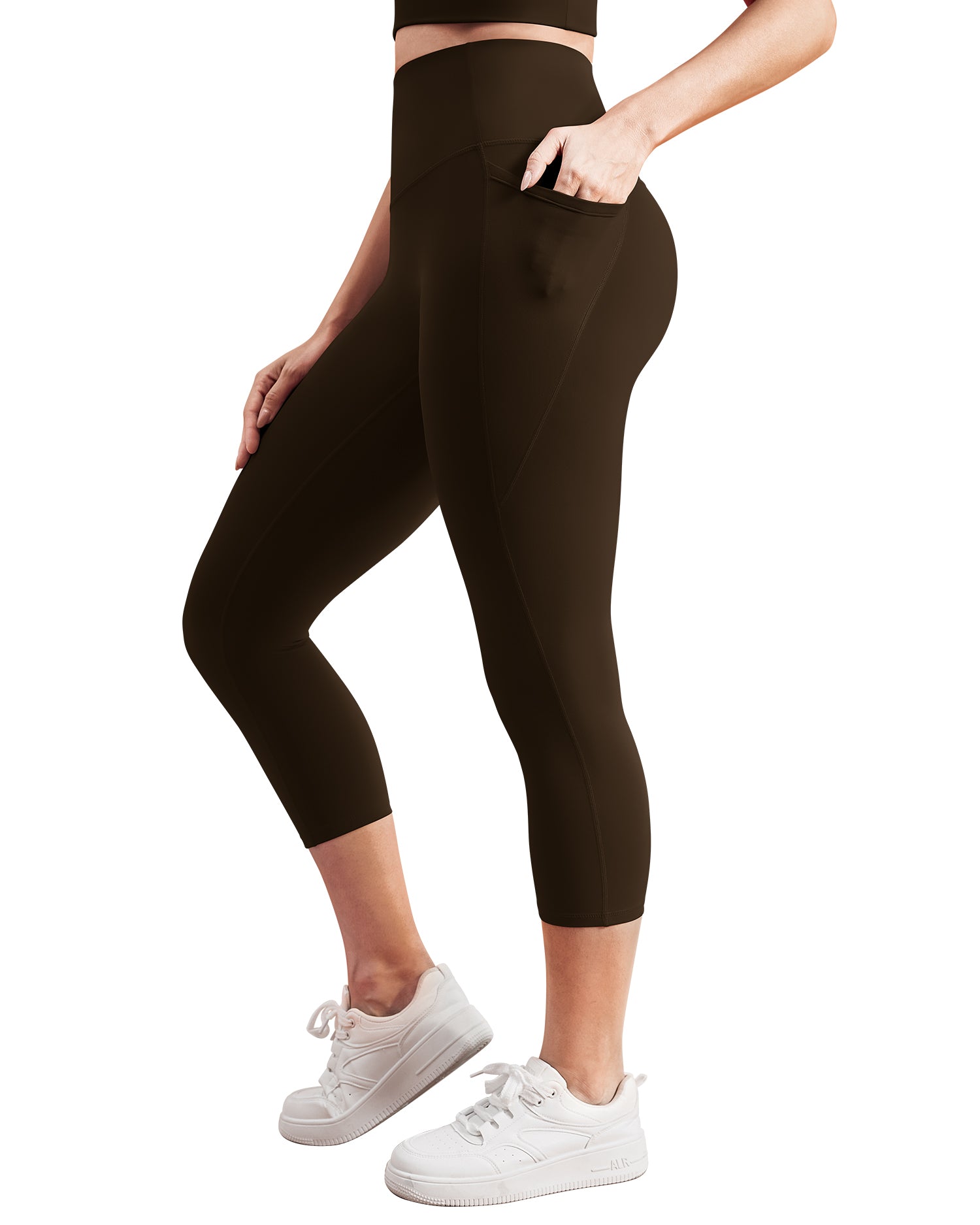 19" Bareluxe Capri Leggings with Pockets for Women 254204