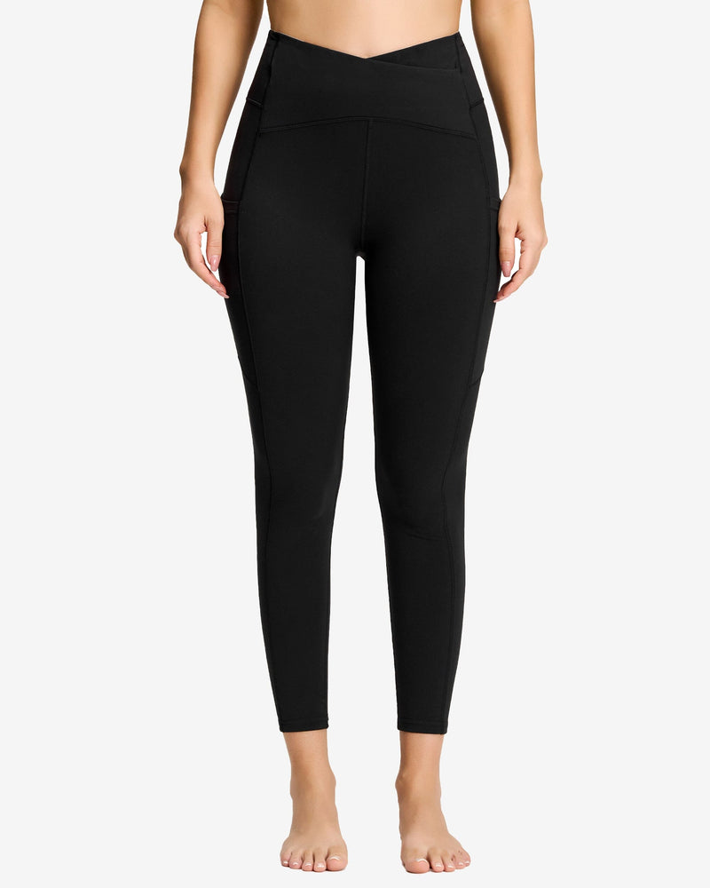 Crossover High Waisted Leggings 230204 – QUEENIEKE