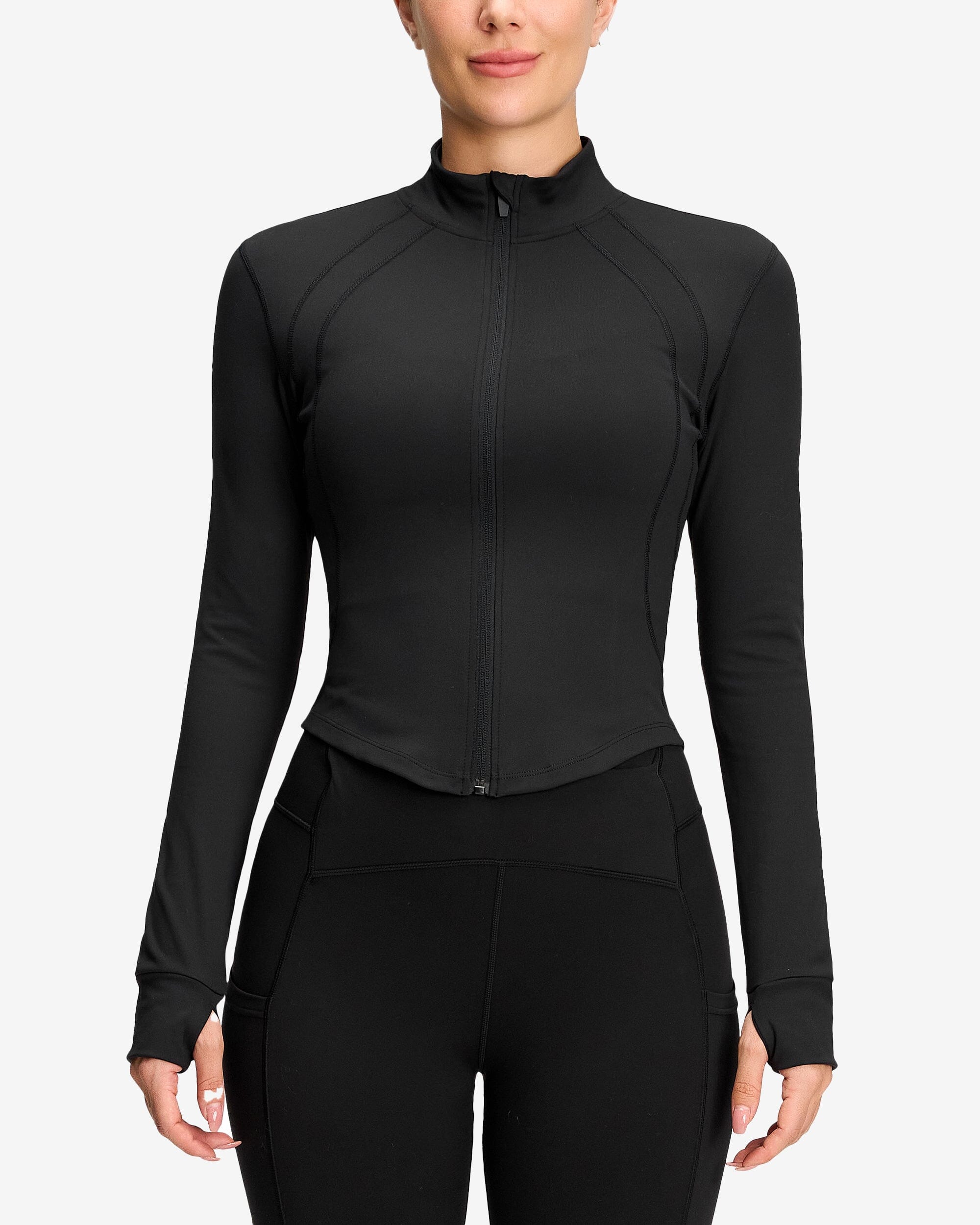 Crop Full Zip Up Jackets 232103