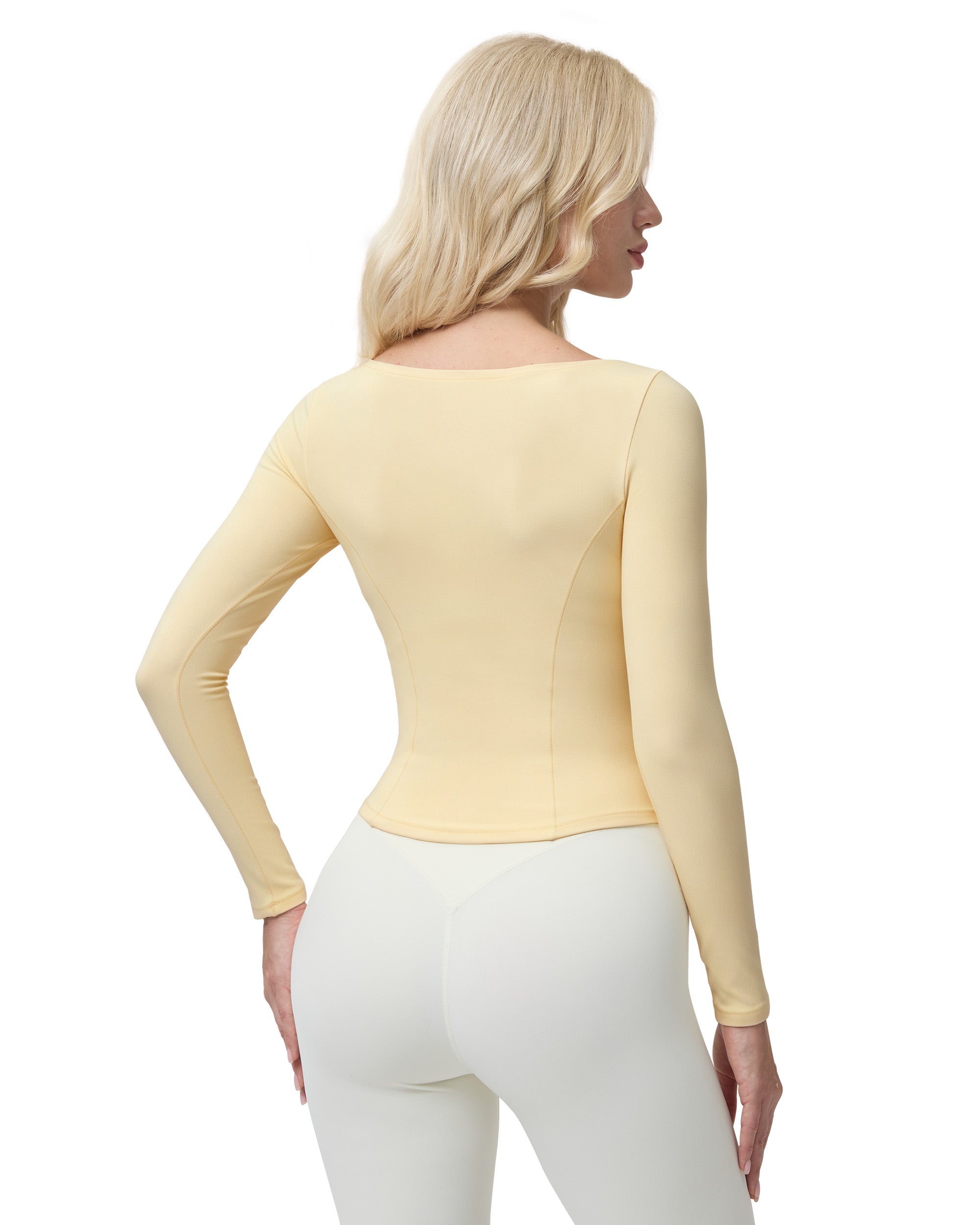 Queenie Ke Bareluxe Boat Neck Tops for Women Long Sleeve 254505