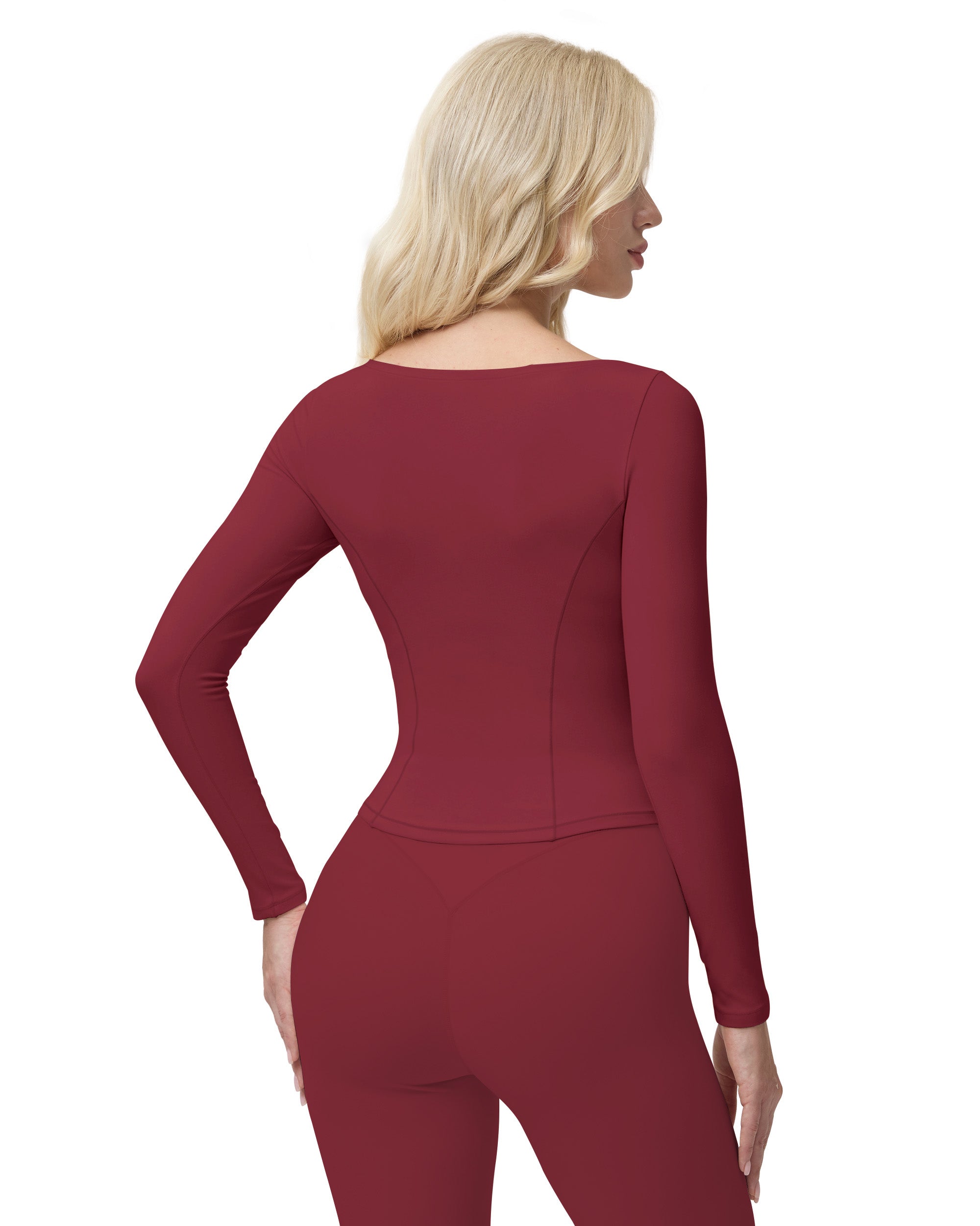 Queenie Ke Bareluxe Boat Neck Tops for Women Long Sleeve 254505