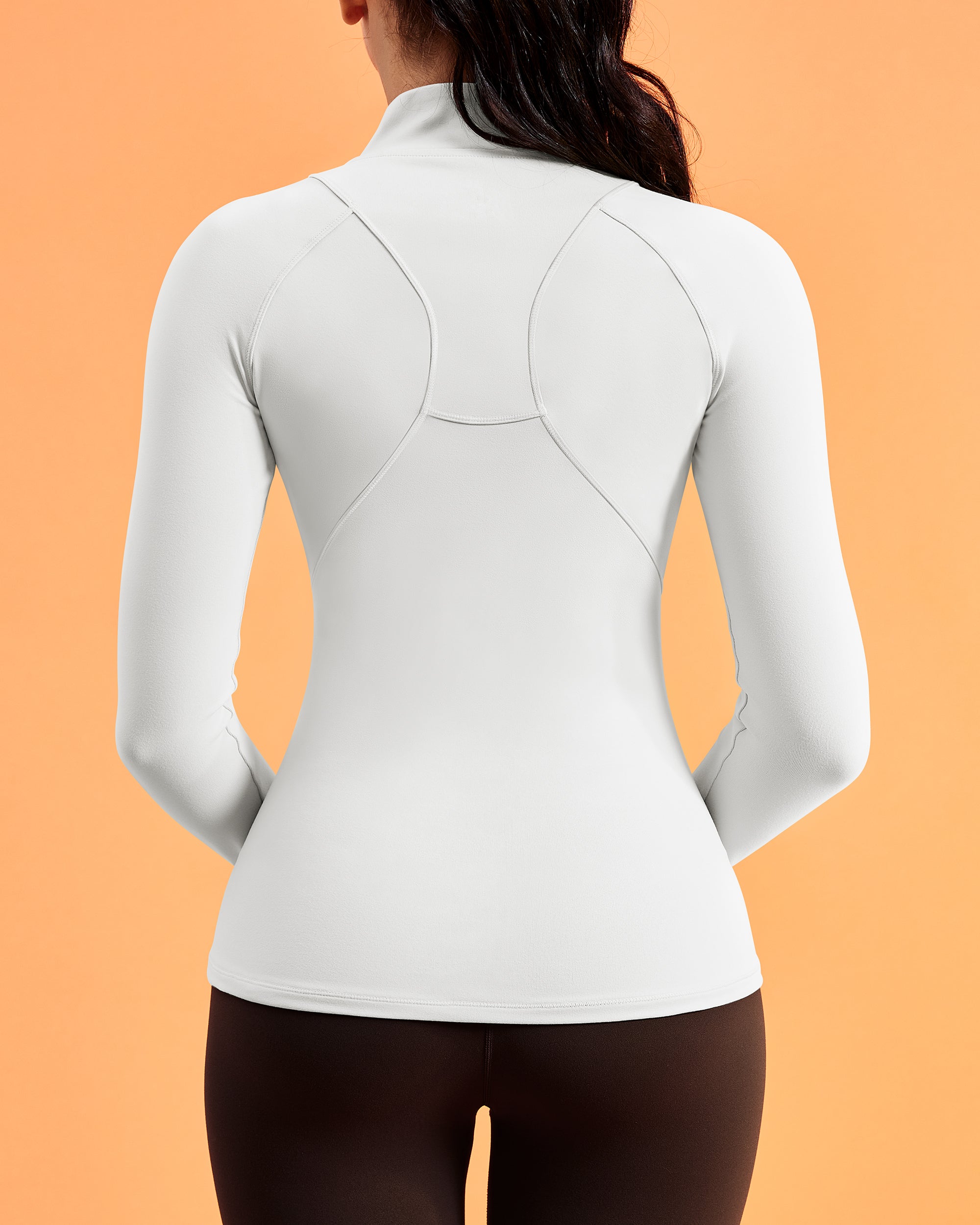 Workout Jackets for Woman Zip Up Long Sleeve Slim Fit Athletic 254403