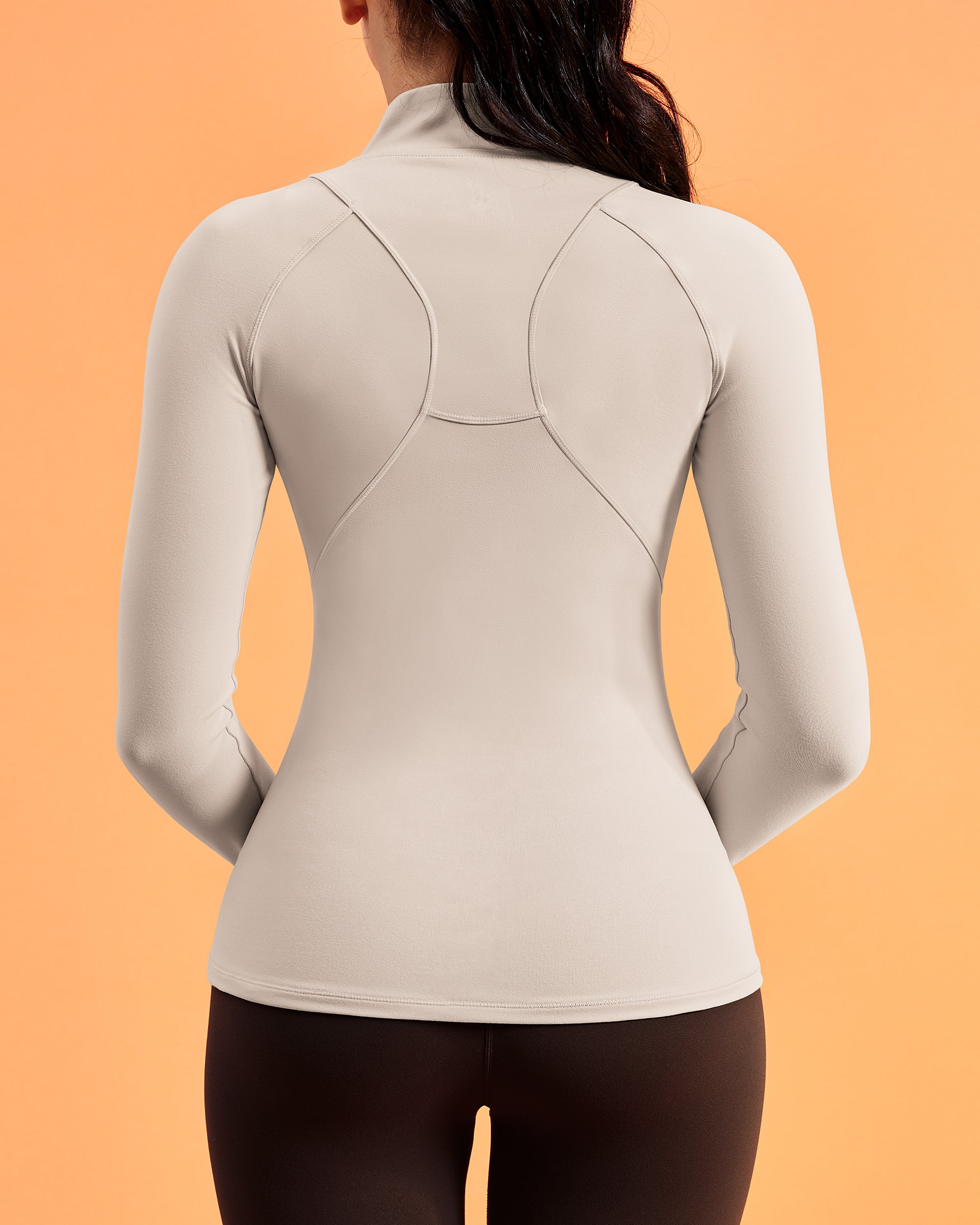 Workout Jackets for Woman Zip Up Long Sleeve Slim Fit Athletic 254403