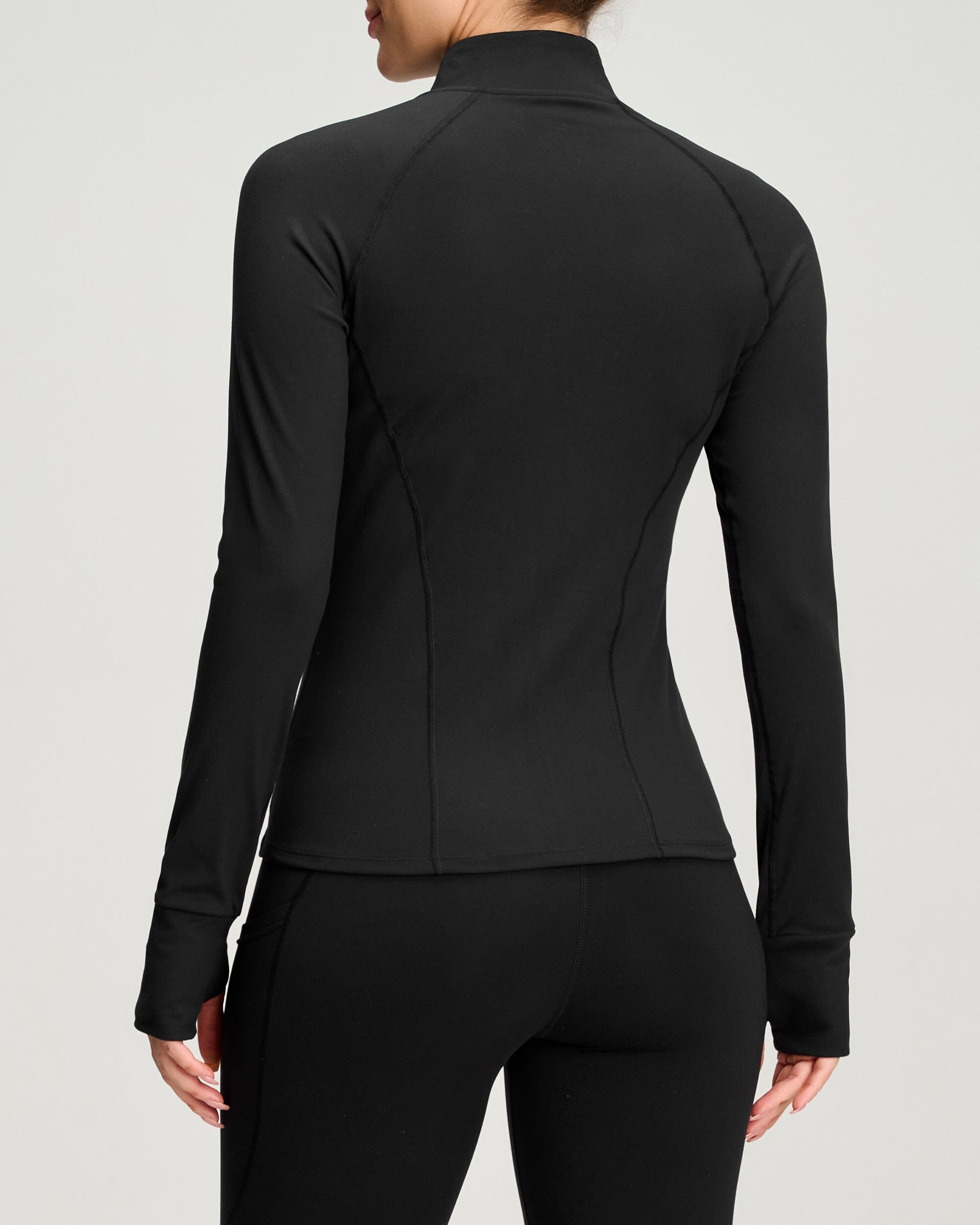 Cropped Full Zip Jacket With Pockets
