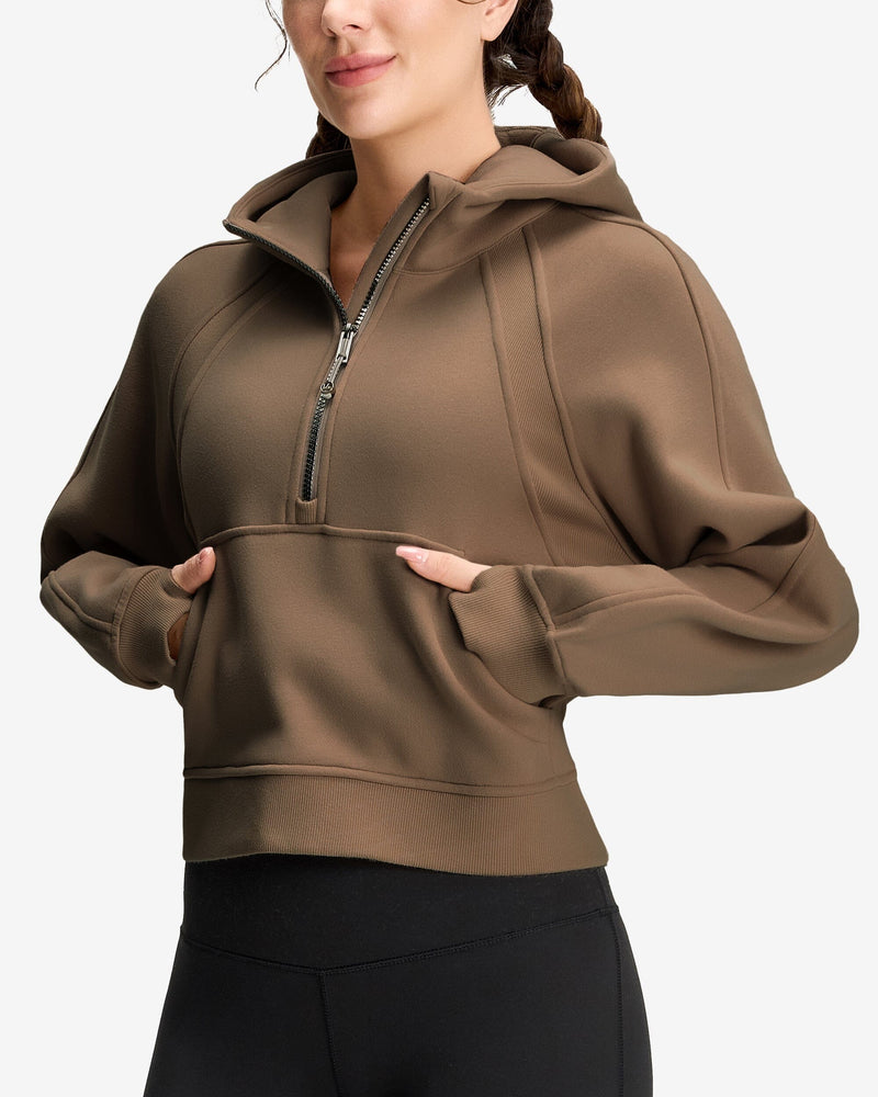 Oversized Half-Zip Hoodie 230409