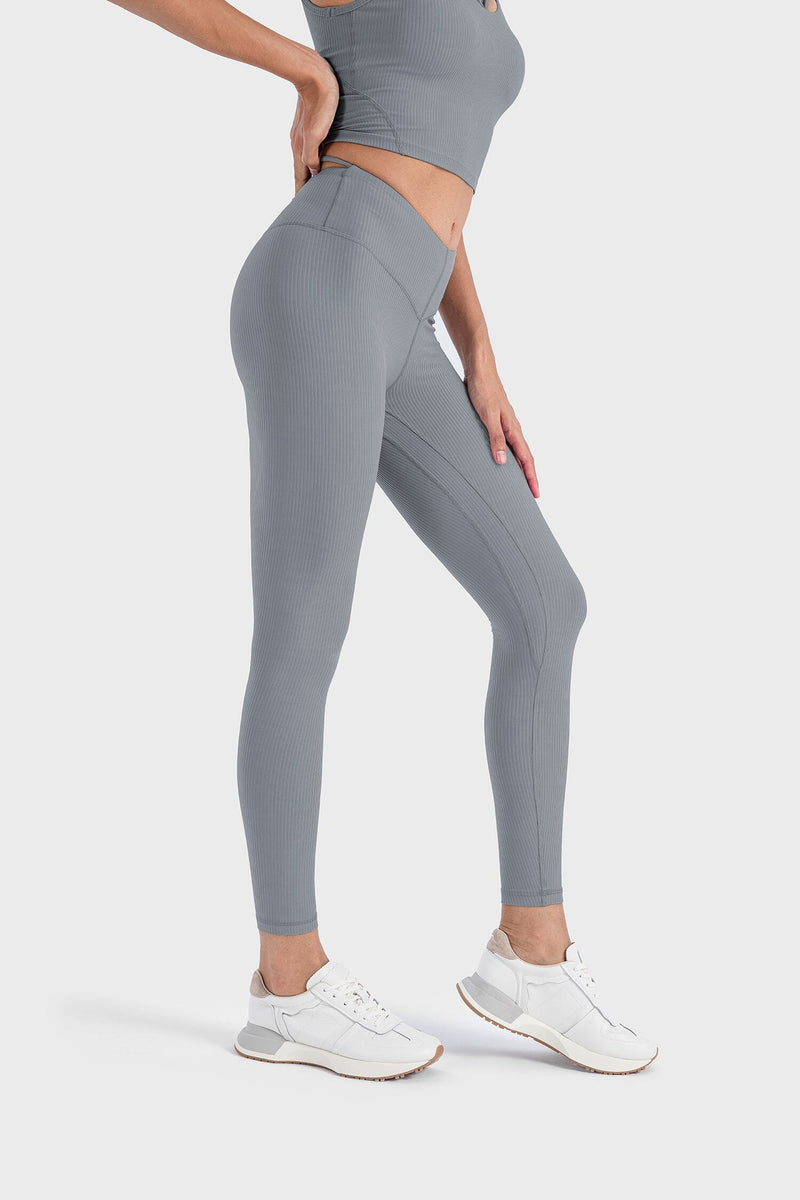 Spandex Ribbed Yoga Pants DAW019