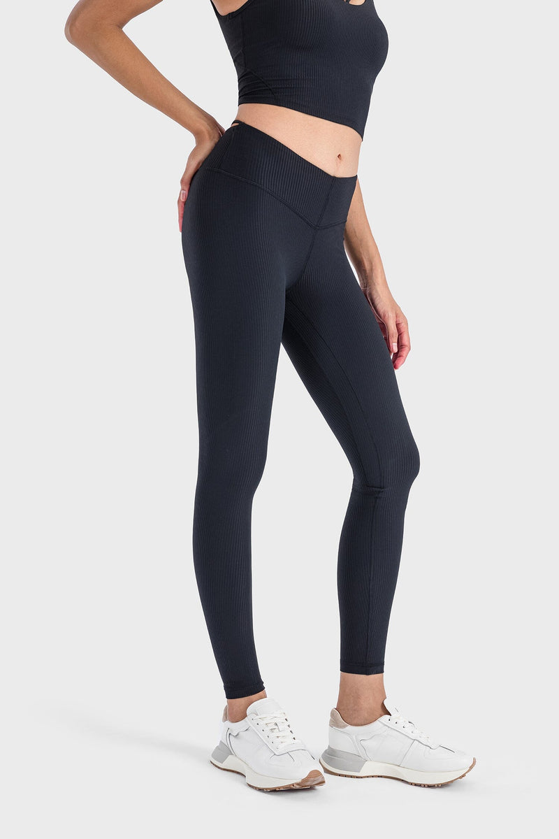 Spandex Ribbed Yoga Pants DAW019