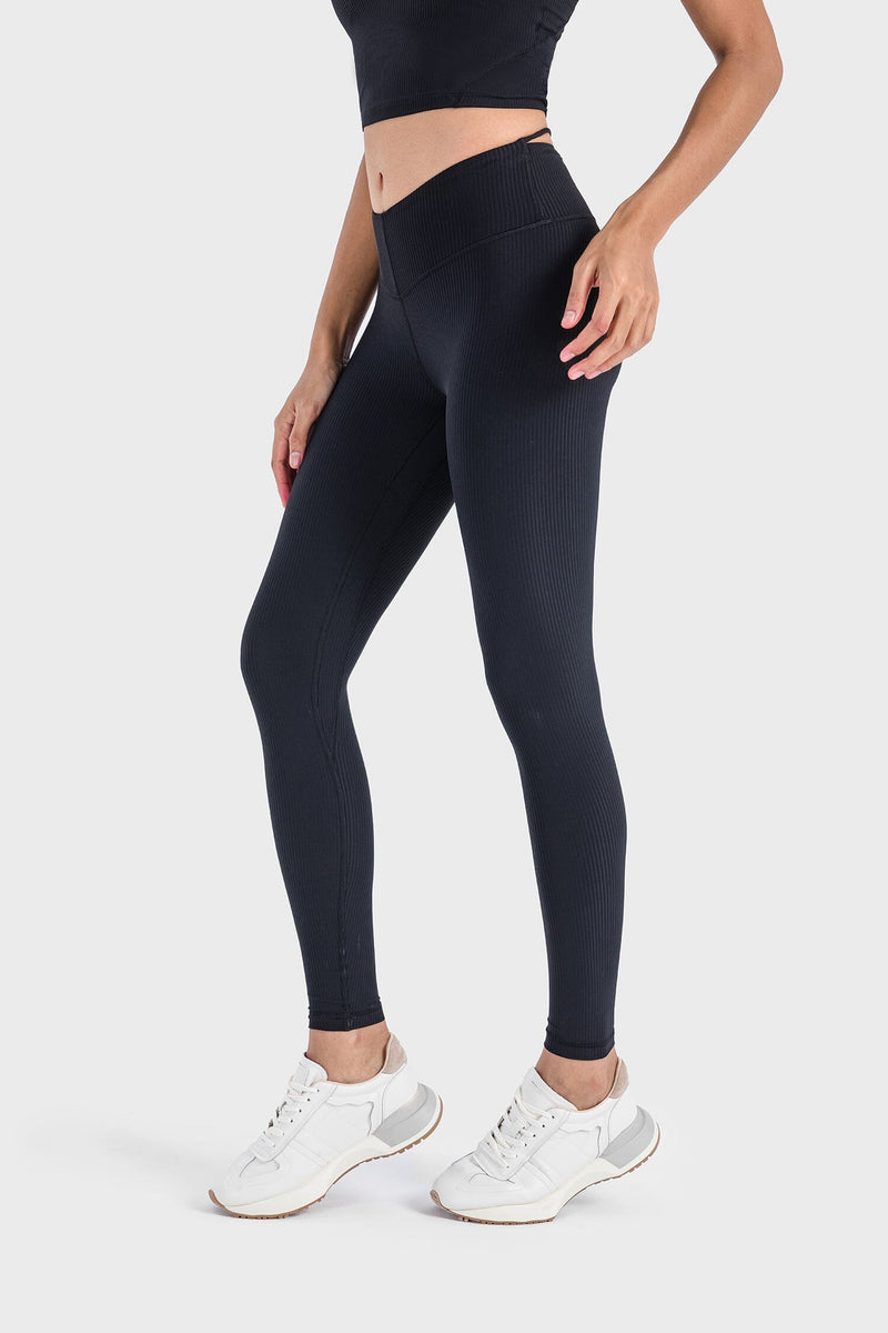 Spandex Ribbed Yoga Pants DAW019