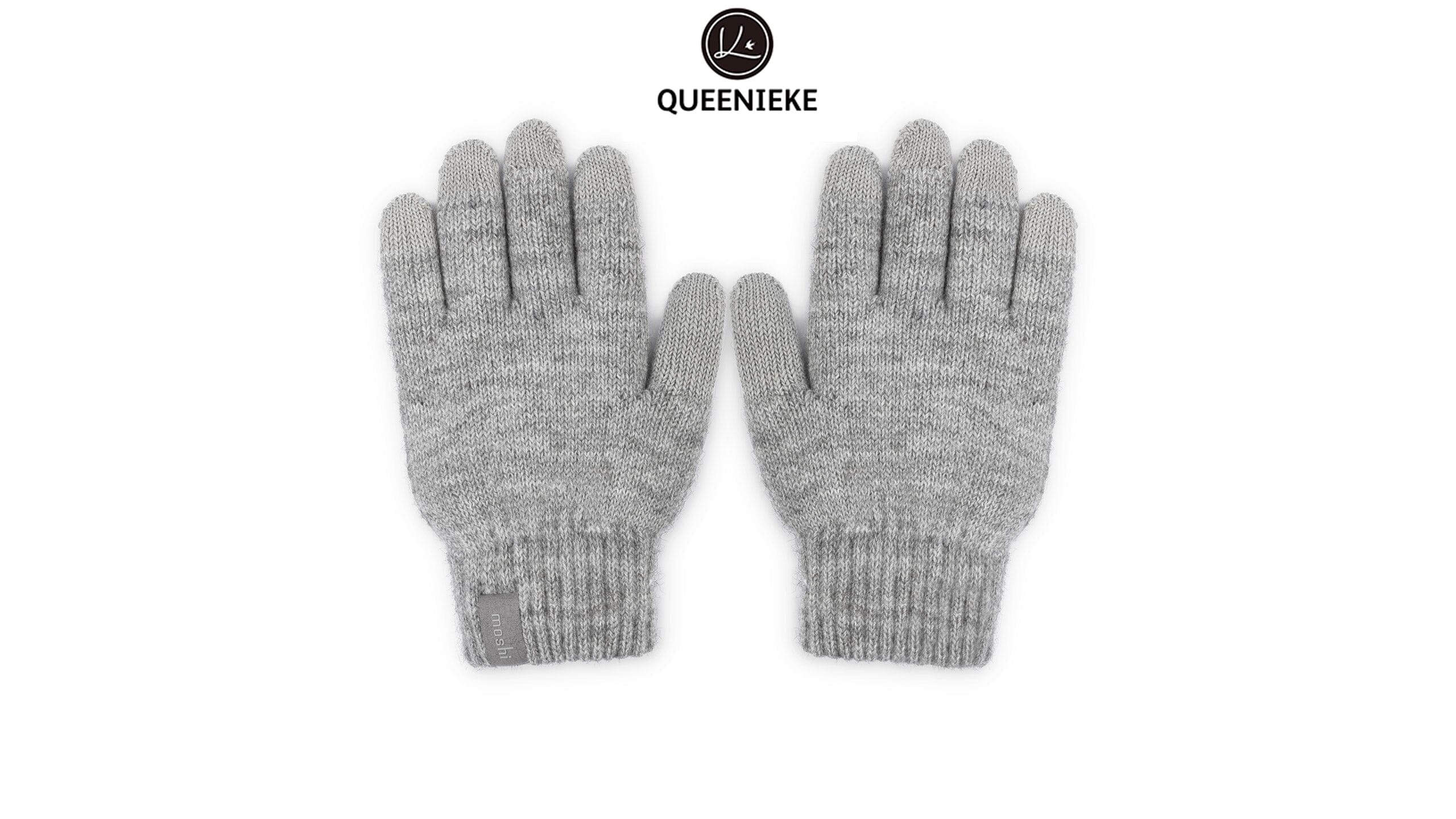QUEENIEKE ACCESSORIES Gloves -Digits Touchscreen Gloves Light Gray