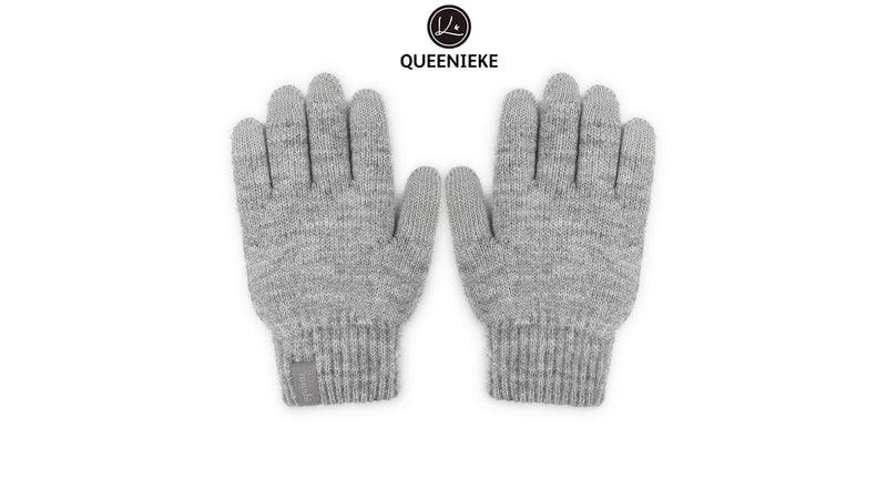 QUEENIEKE ACCESSORIES Gloves -Digits Touchscreen Gloves Light Gray