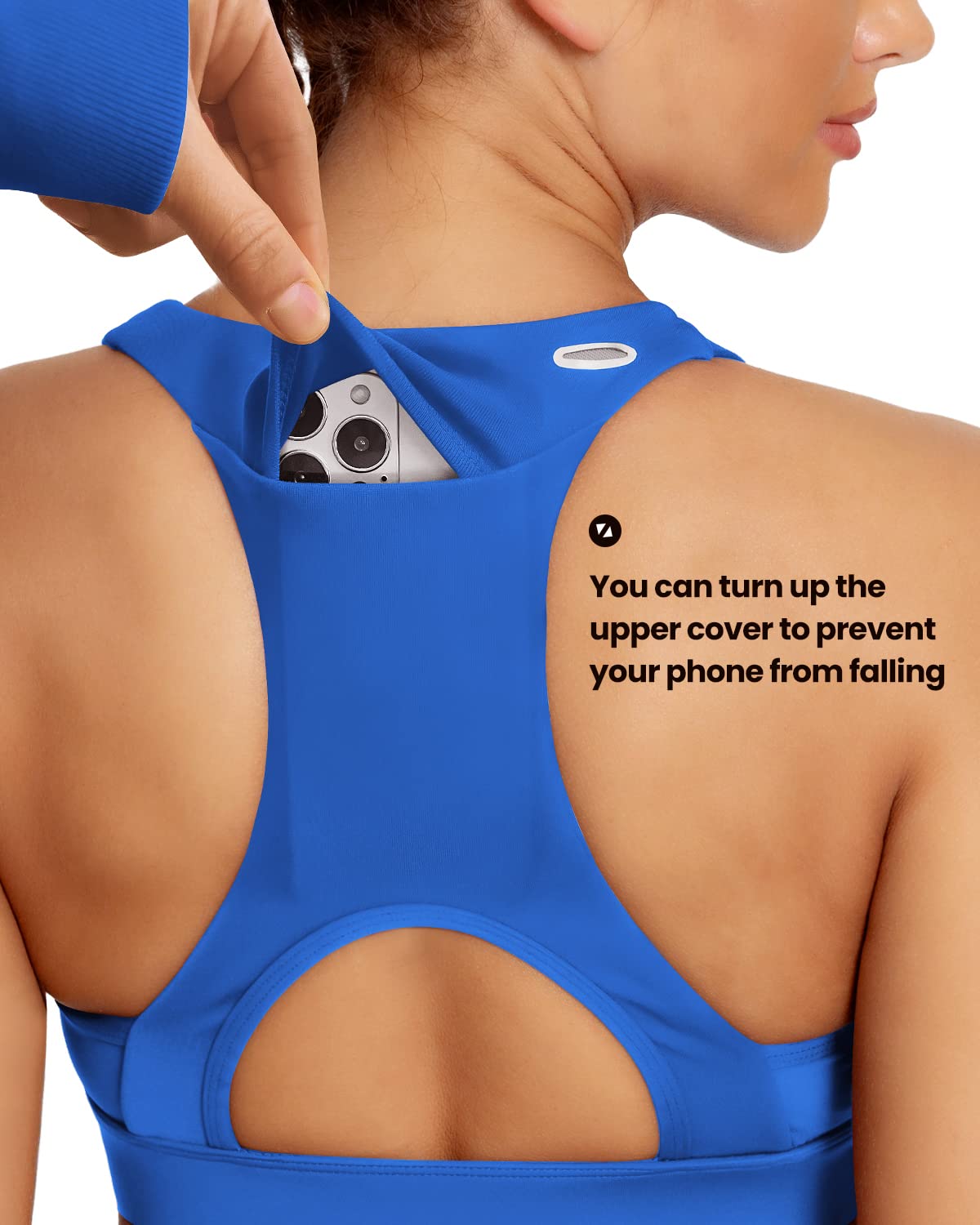 Phone Back Pockets Sport Bra 70927