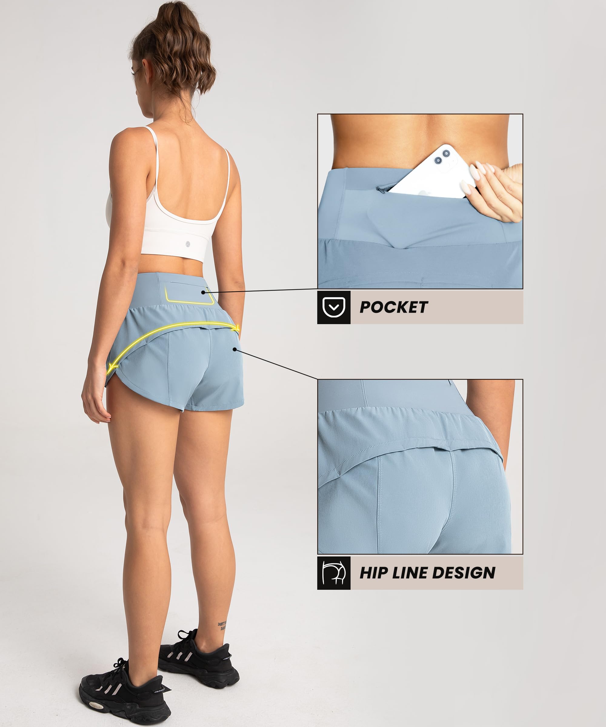 Womens High Waisted Shorts 20102