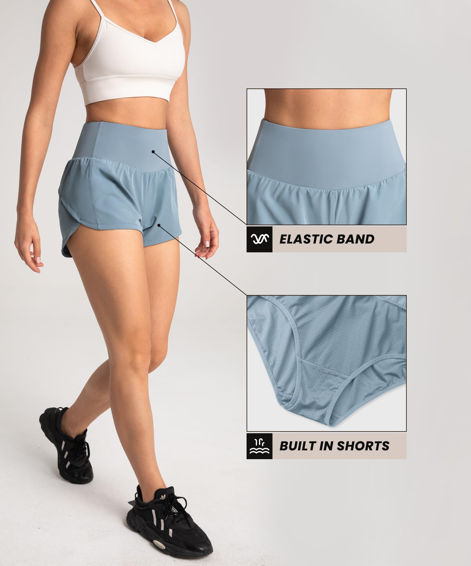 Womens High Waisted Shorts 20102