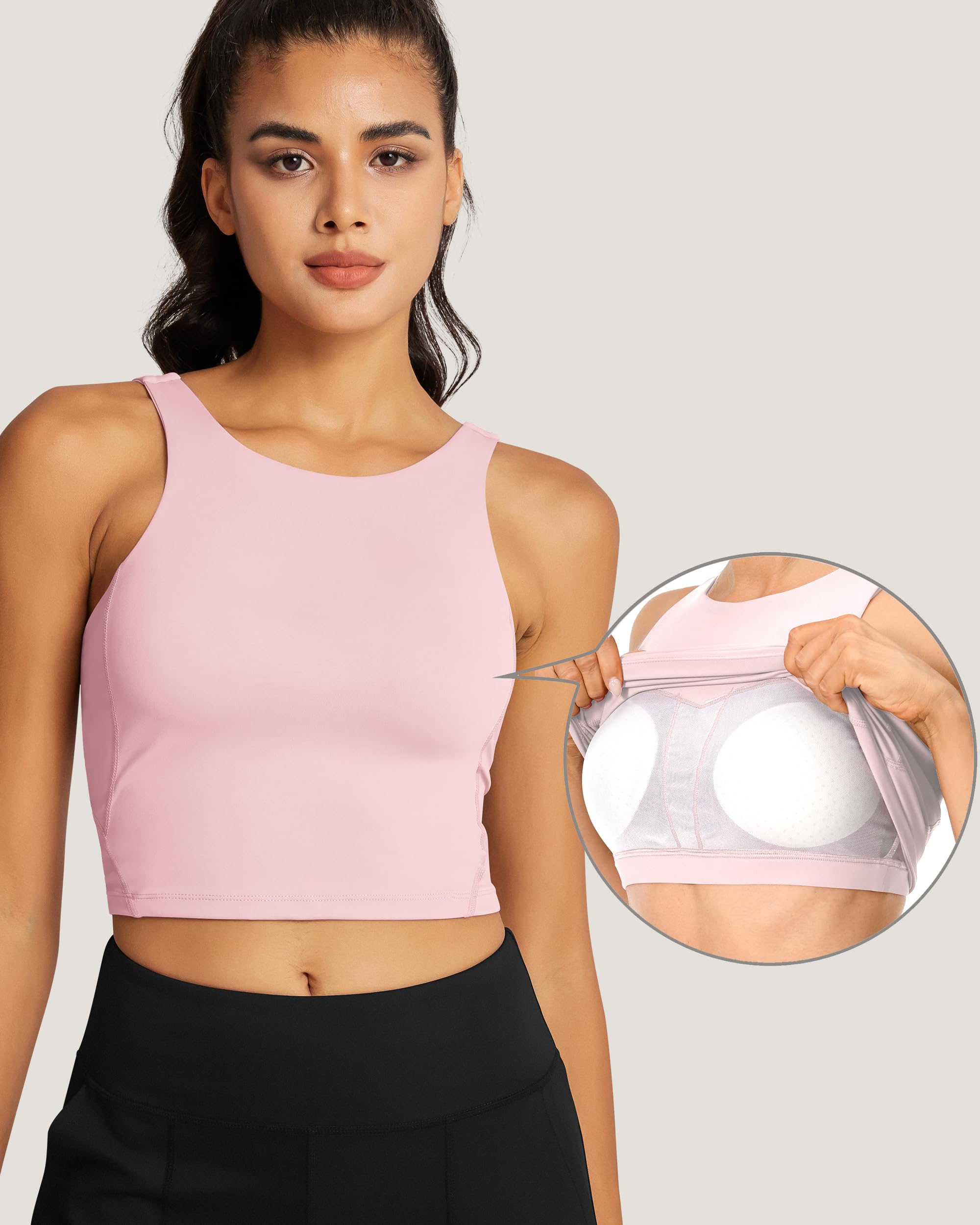 High Neck Sports Bras 220308