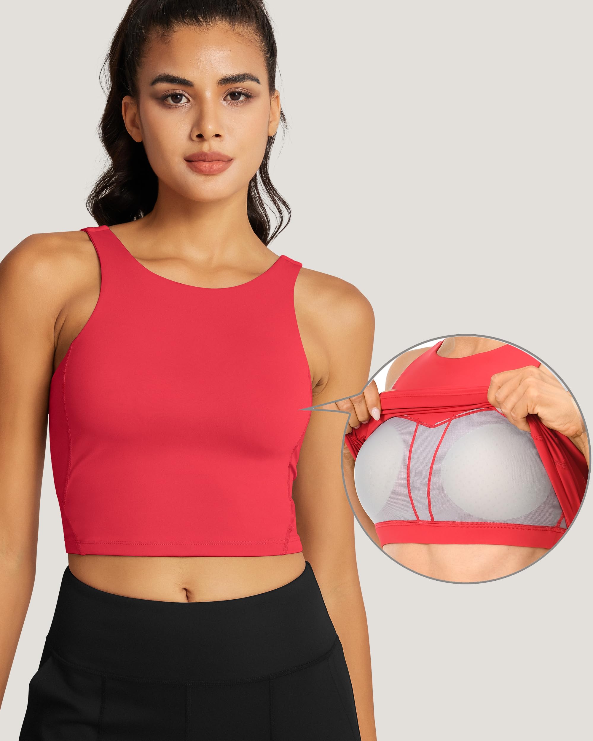 High Neck Sports Bras 220308