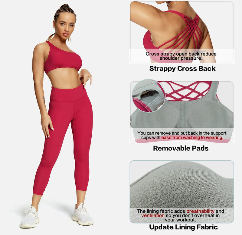 Solid Removable Padding Sports Bra