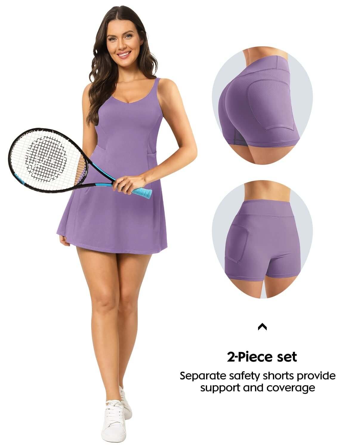 Tennis Dresses with 4 Pocket 220111
