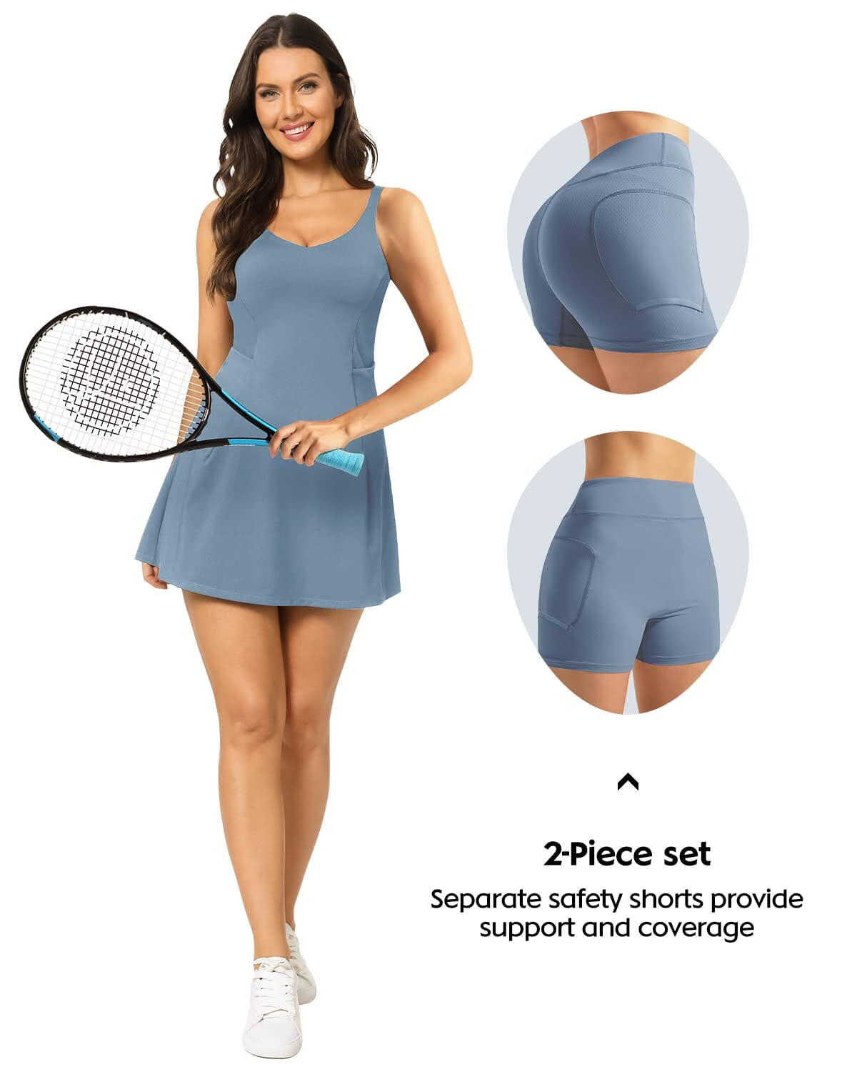 Tennis Dresses with 4 Pocket 220111
