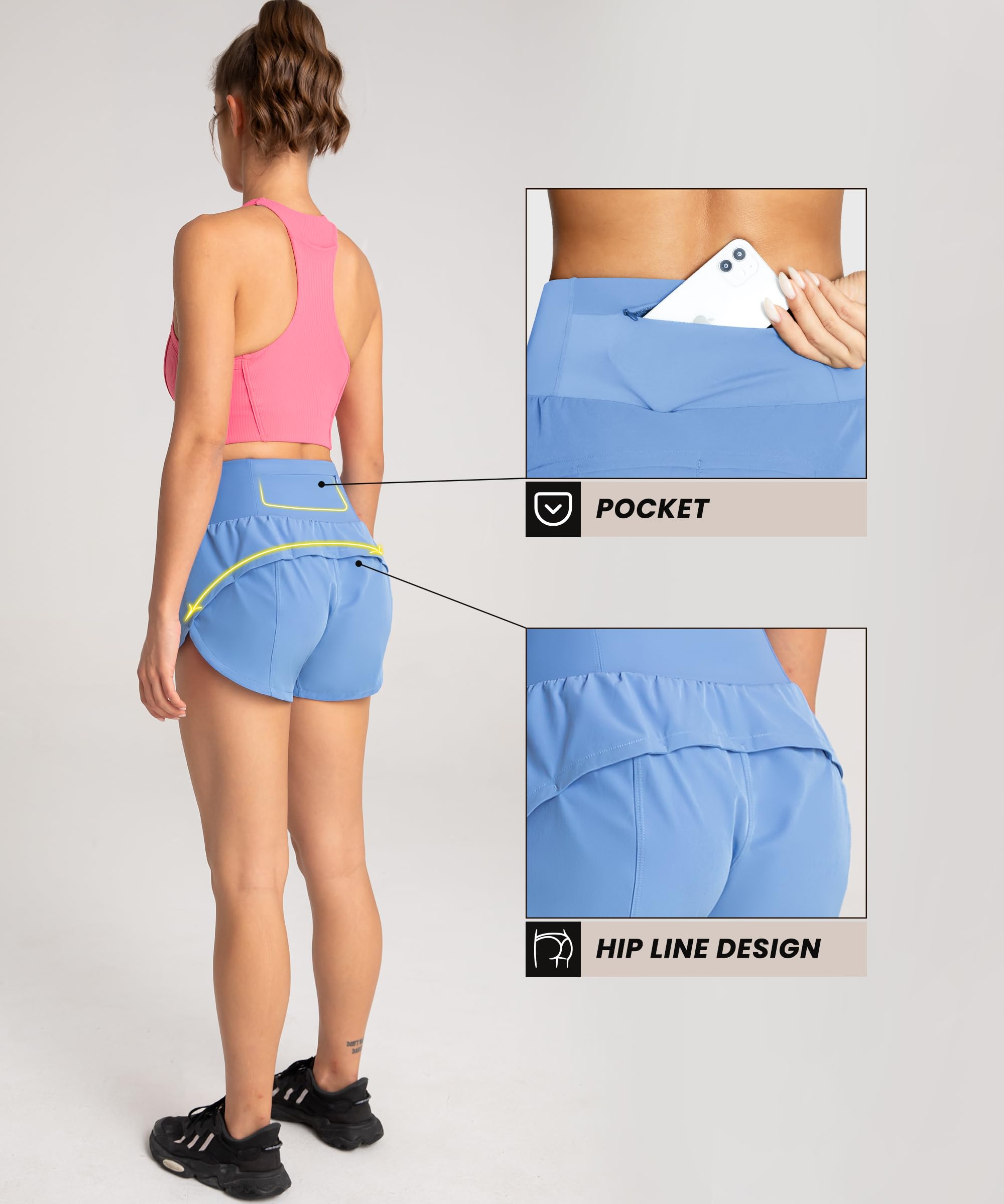 Womens High Waisted Shorts 20102