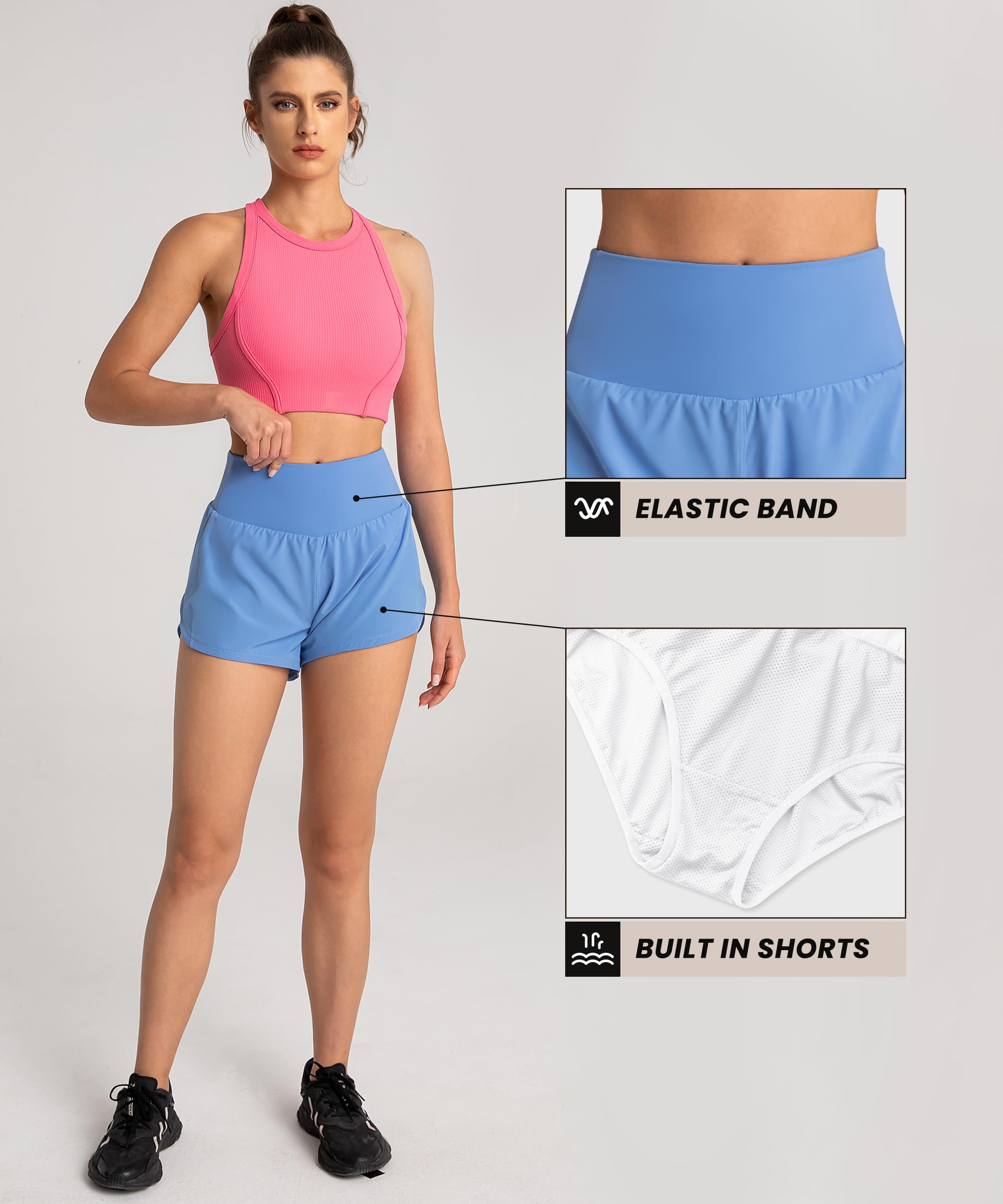 Womens High Waisted Shorts 20102