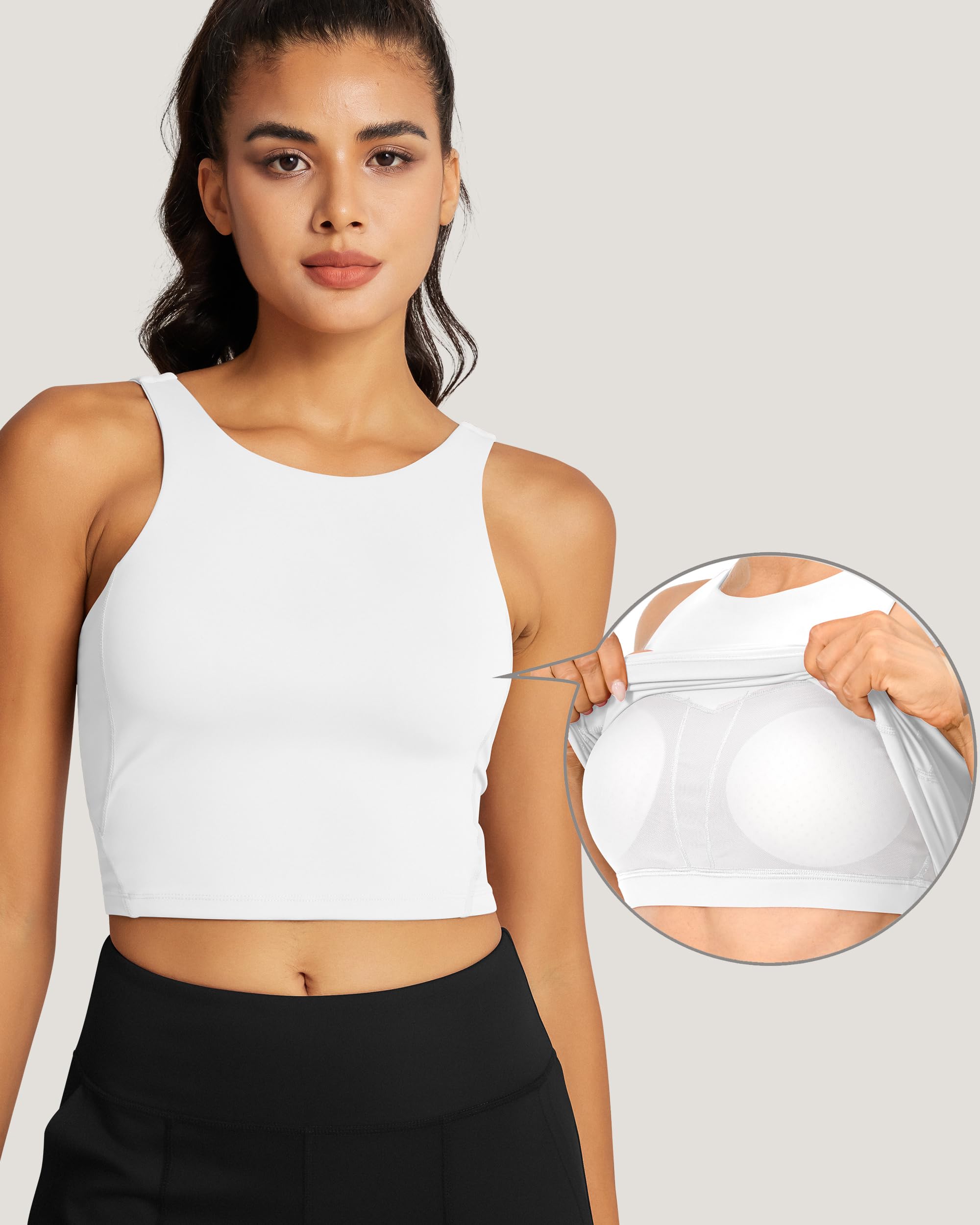 High Neck Sports Bras 220308