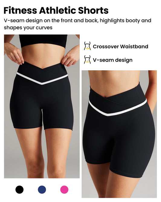 5-Inch High-Waist | Women's Seamless Compression Pants with Accent Contour Line-240612