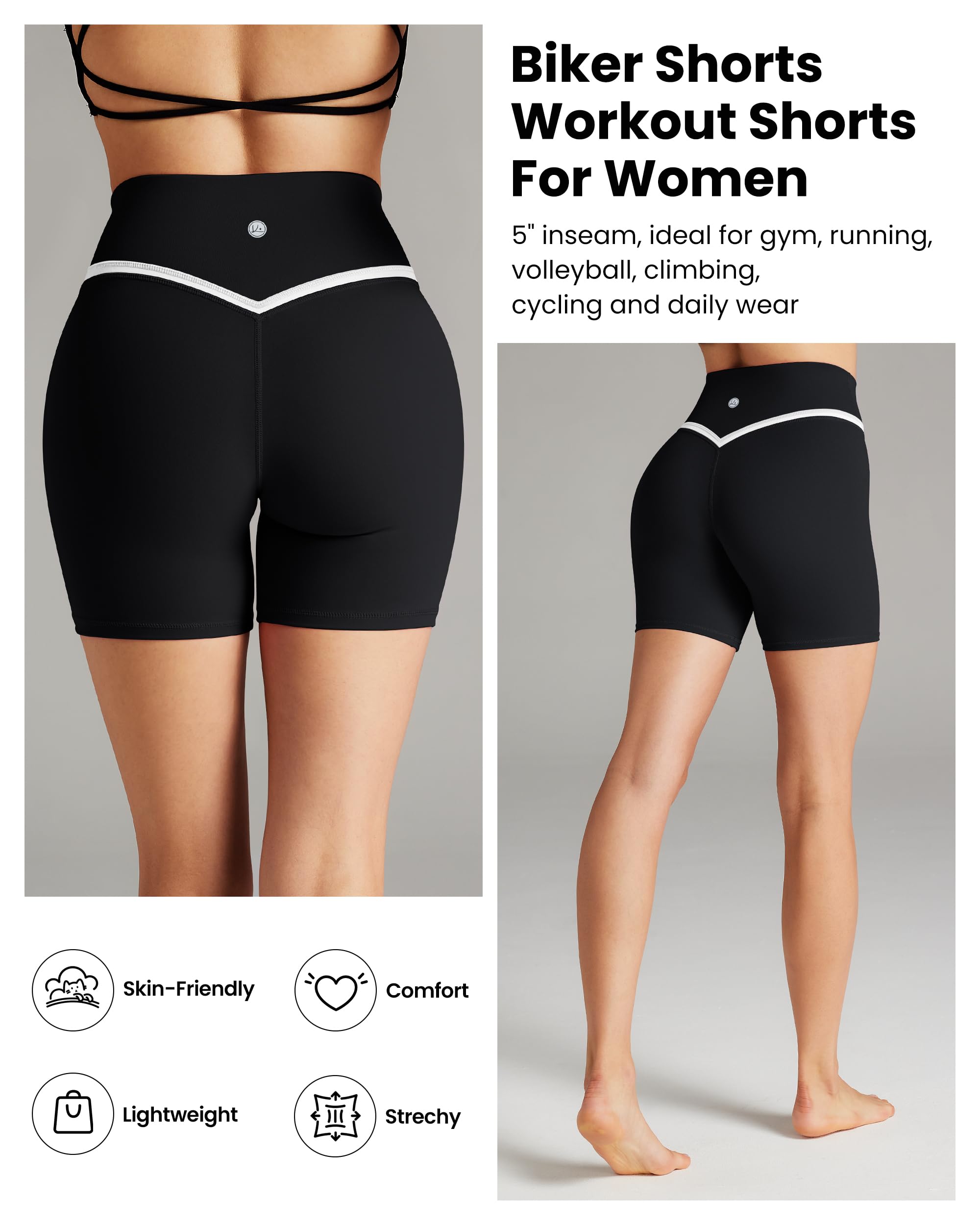 5-Inch High-Waist | Women's Seamless Compression Pants with Accent Contour Line-240612