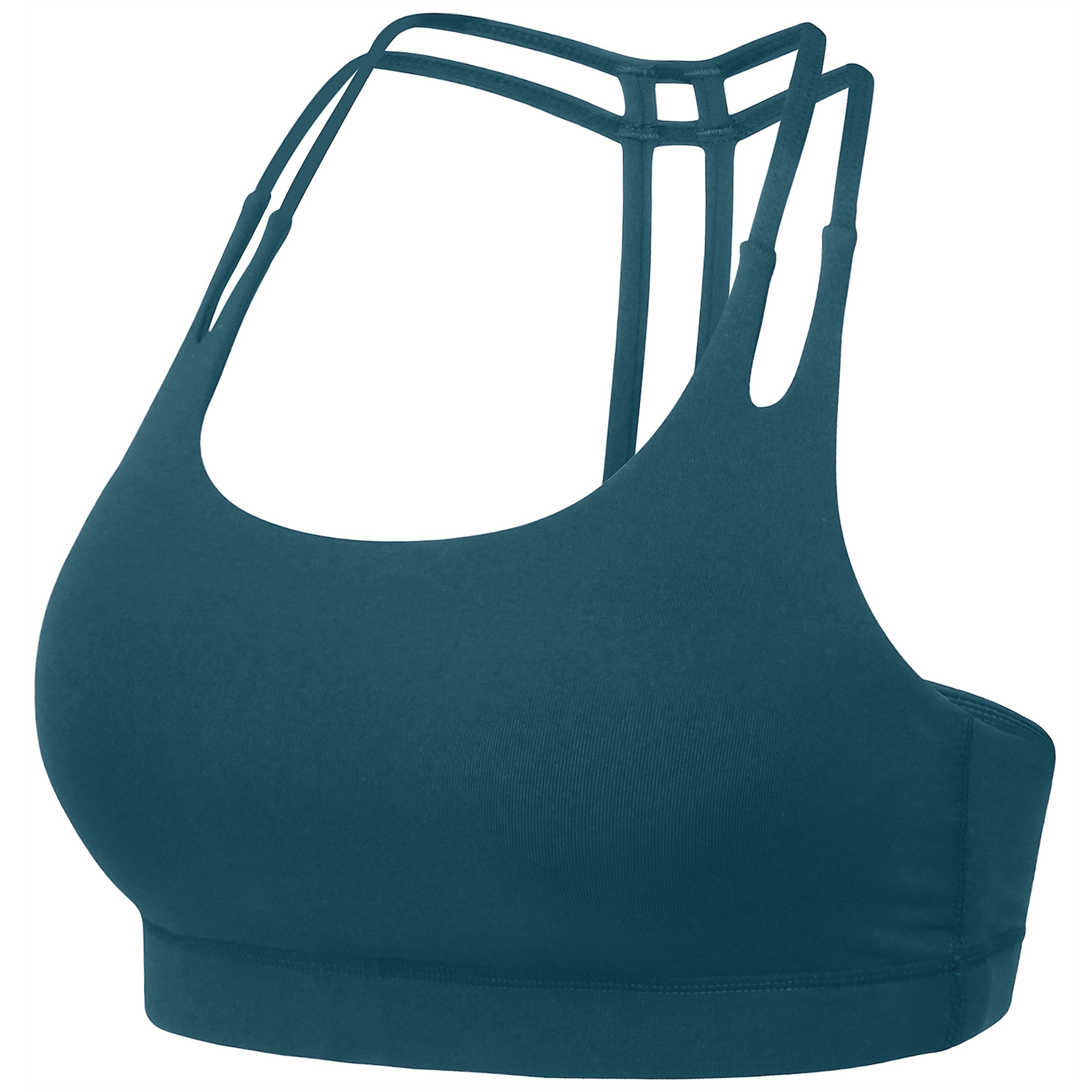 Light Support Double-T Back Wirefree Pad Sports Bra