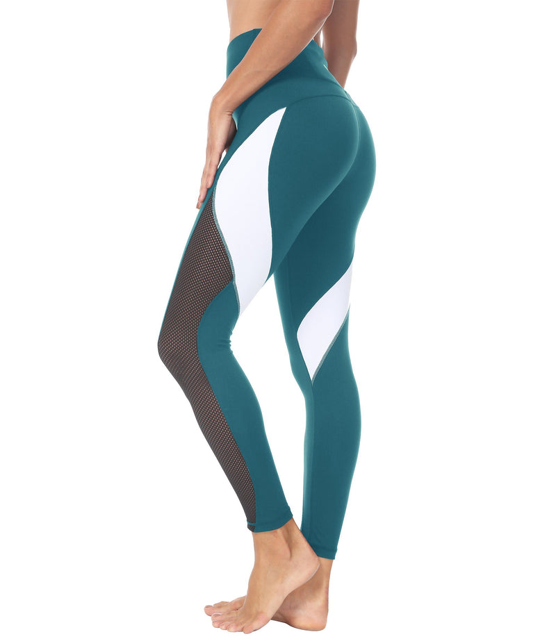 Blocking Mesh Color Leggings