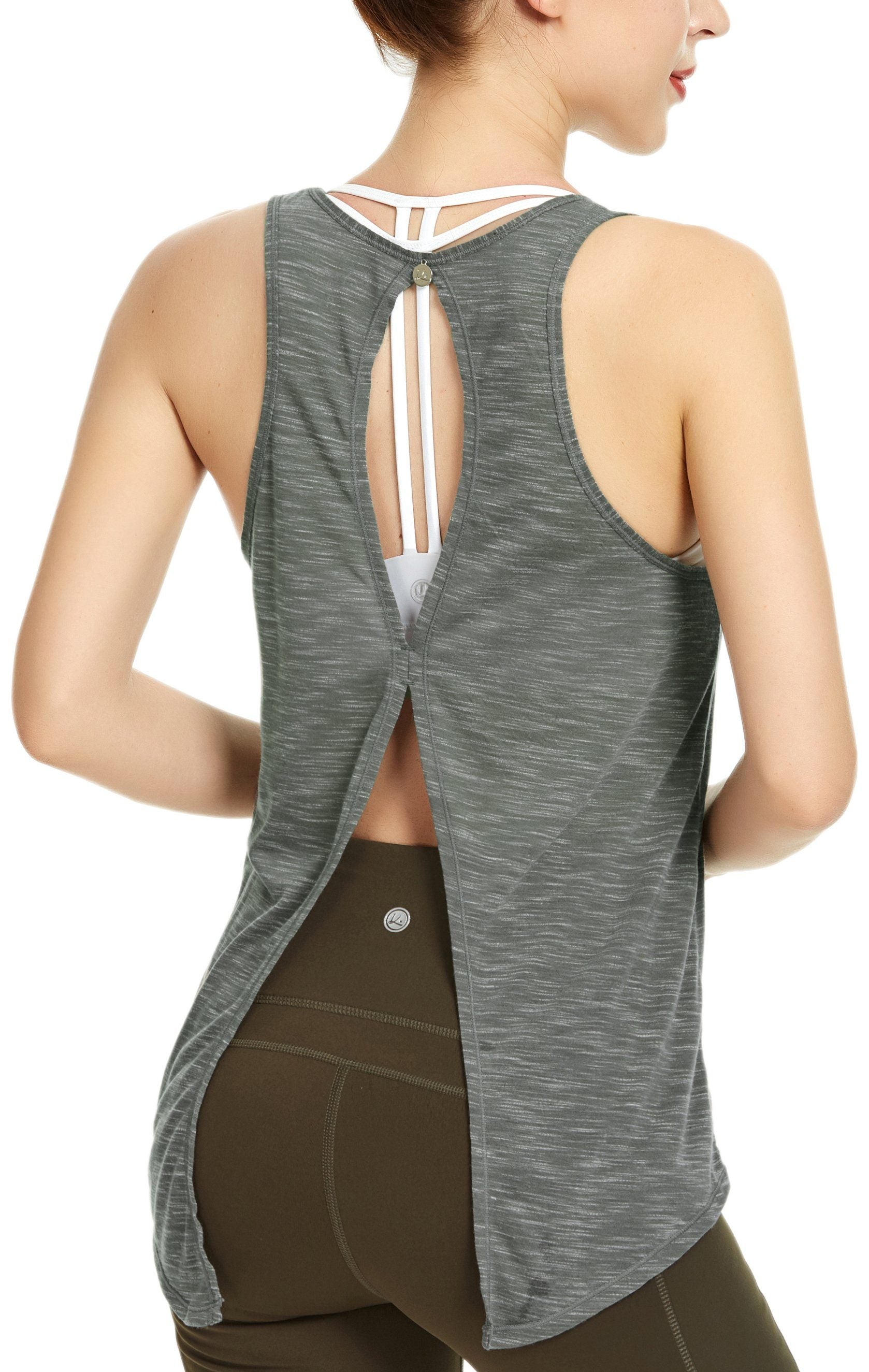 Tied Up Shirts Open Back Tank