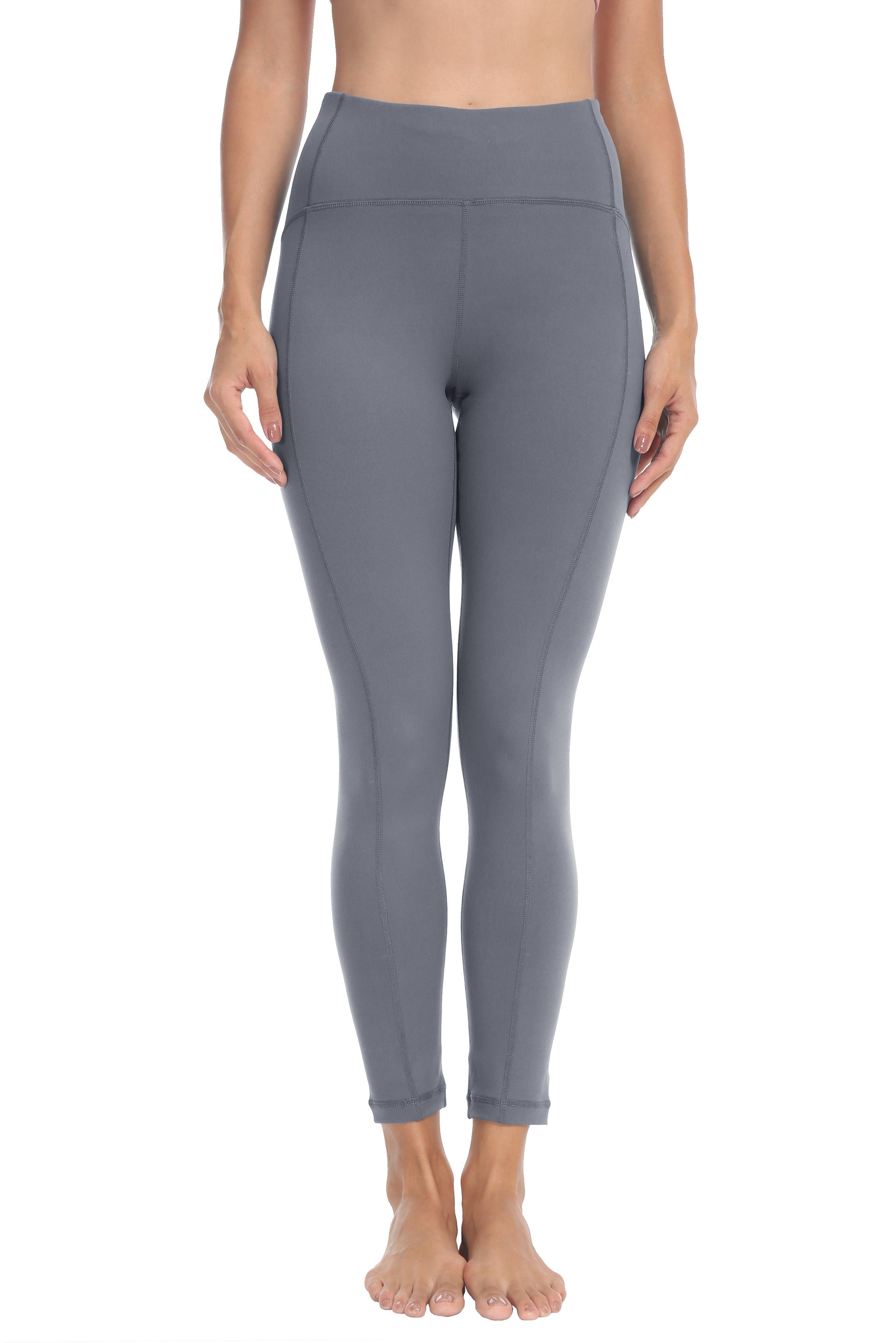 Dark Grey Mid-Waist Leggings
