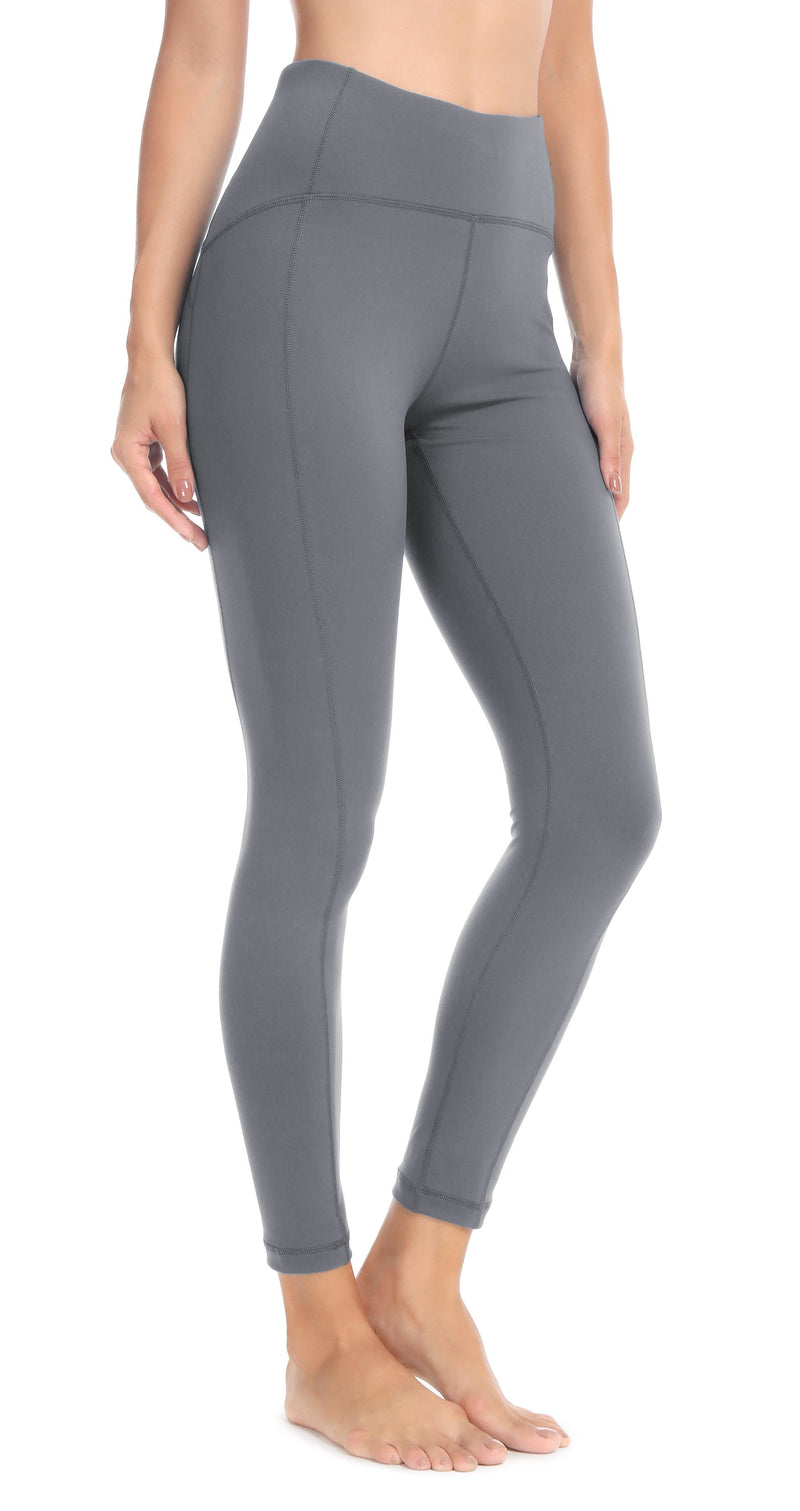 Dark Grey Mid-Waist Leggings