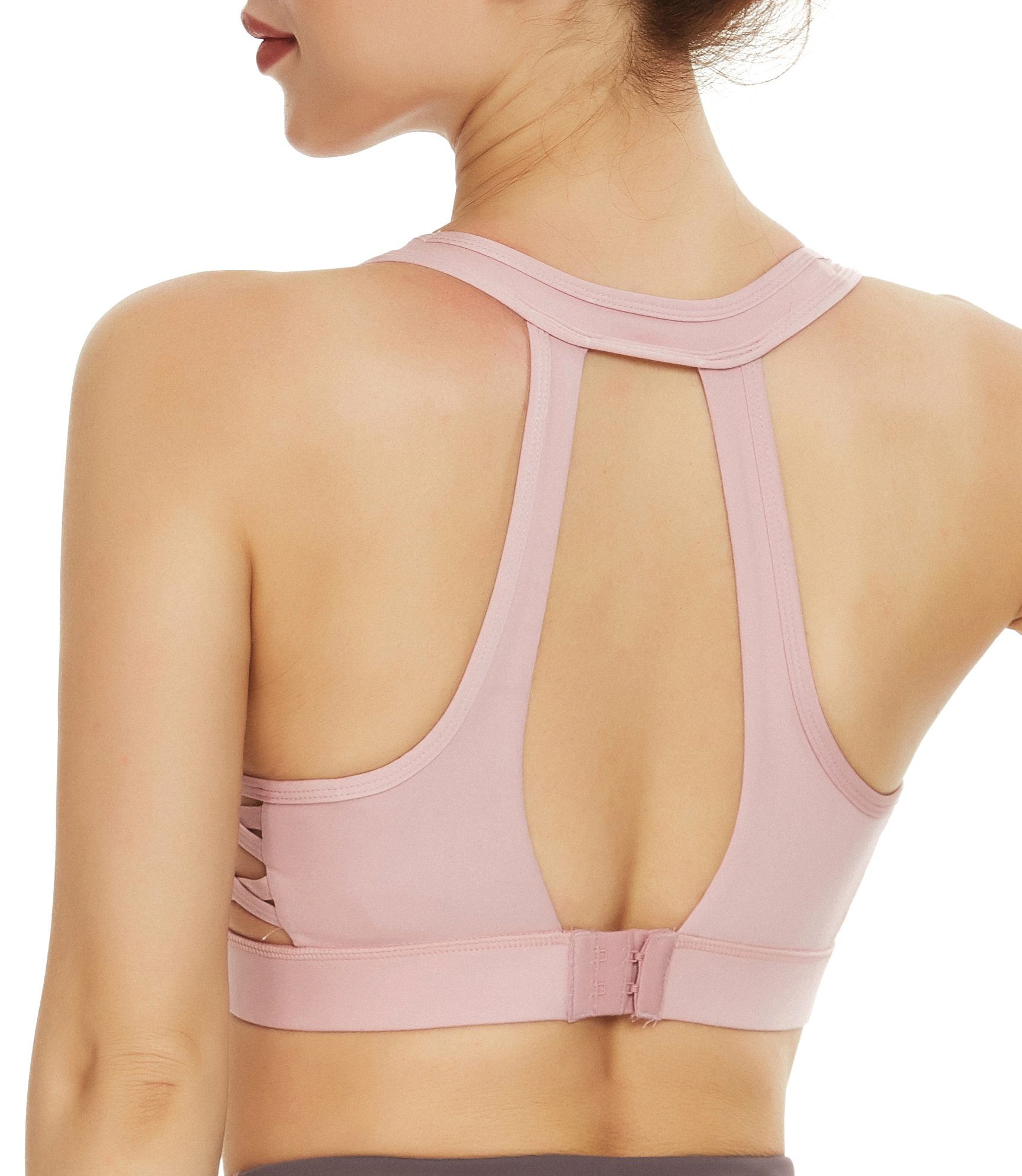 High Impact Hook-and-Eye Closure Sports Bra