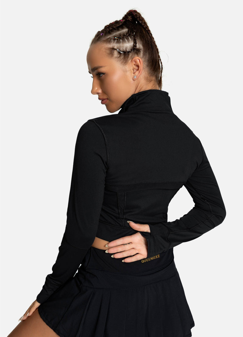 Cropped Plastic Jacket