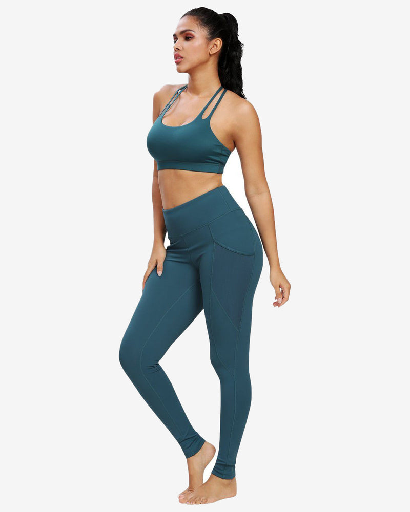 Light Support Double-T Back Wirefree Pad Sports Bra