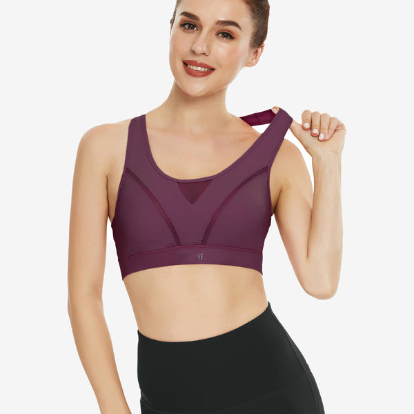 High Impact Hook-and-Eye Closure Sports Bra 8204 – QUEENIEKE