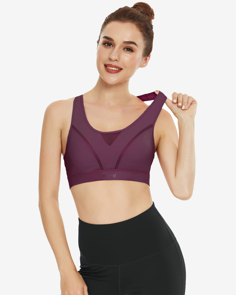 Sports Bras with Hook and Eye Closure