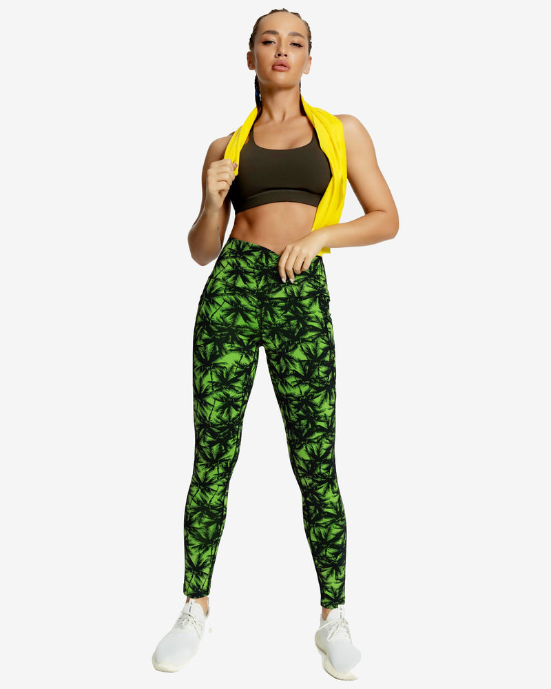 Forest Invisible Pockets Soft Leggings