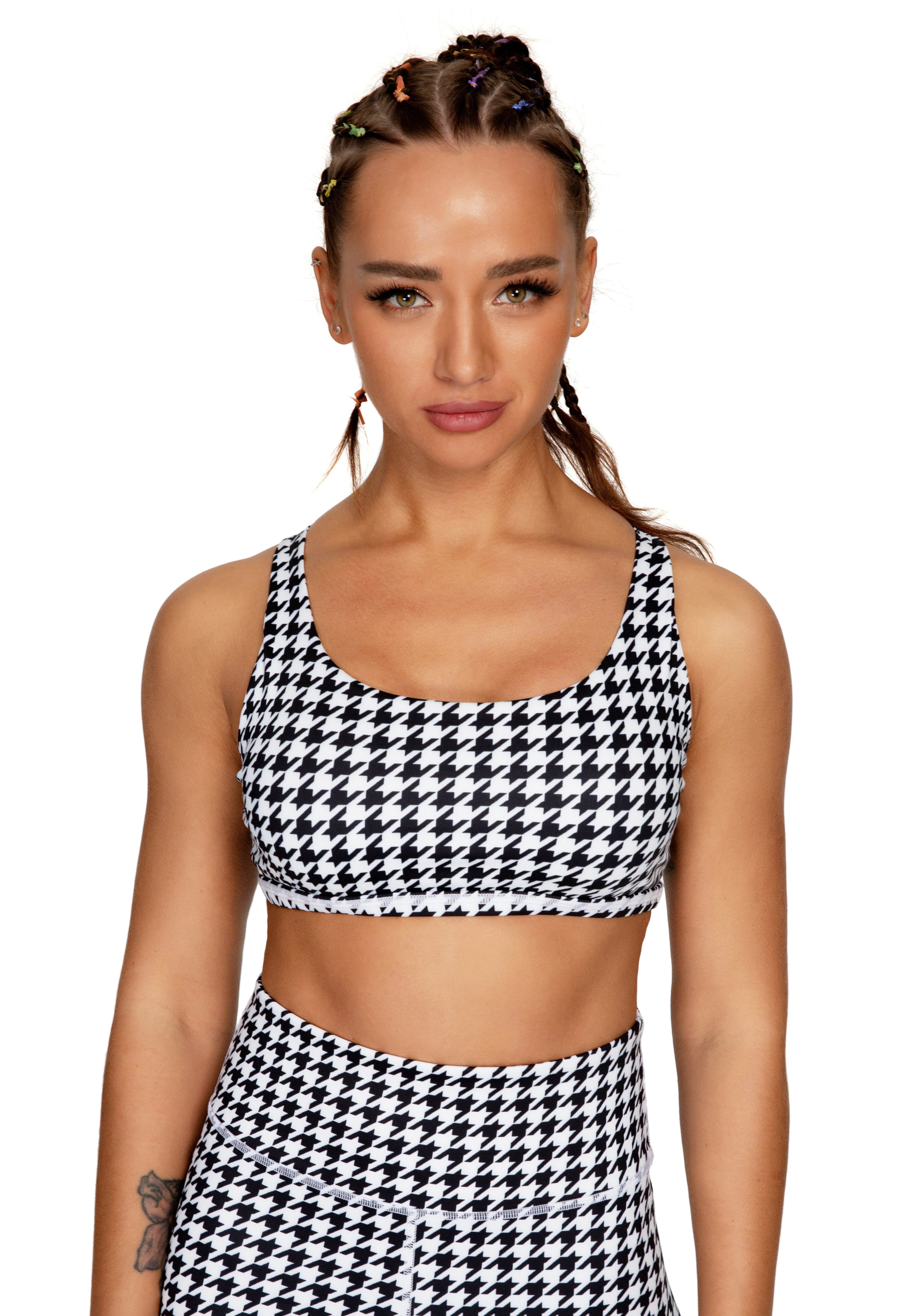 Leopard Print Lightweight unsupported sports bra