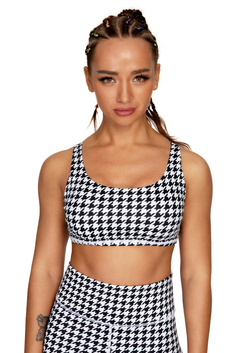 Leopard Print Lightweight unsupported sports bra