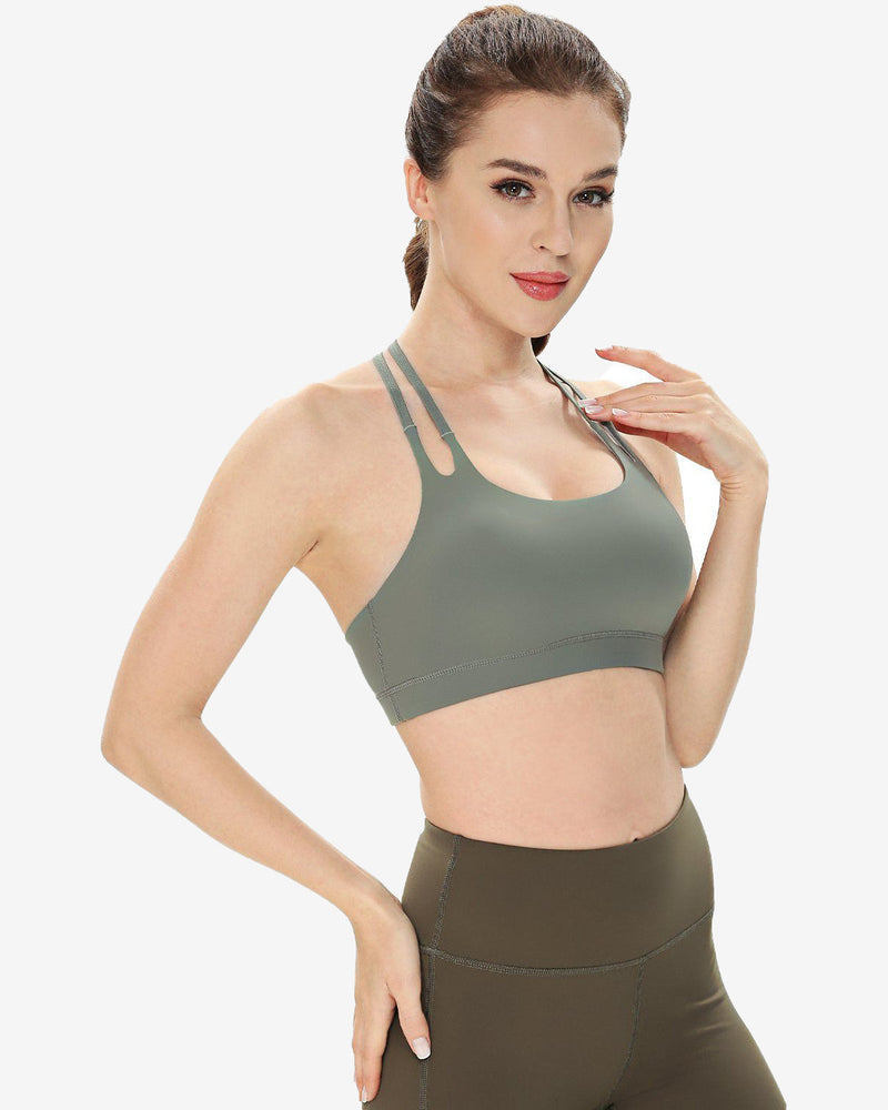 Double-T Back Wirefree Pad Sports Bra