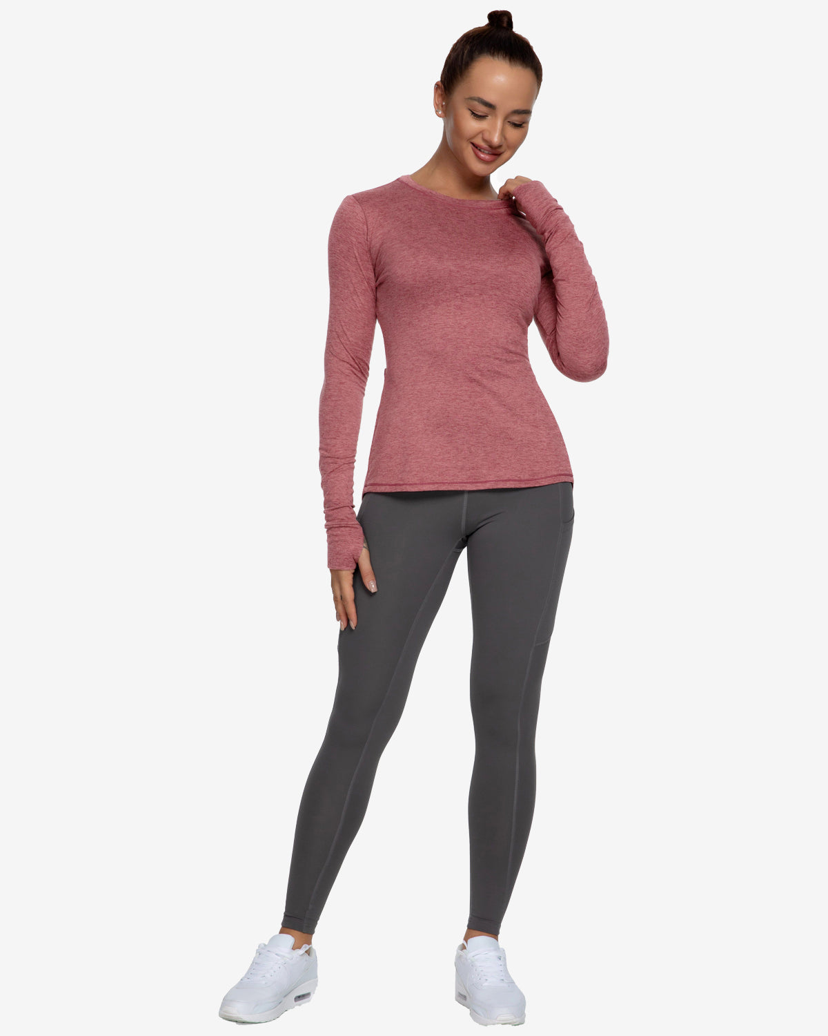 T-Shirt Long Sleeves Open Back Sports
