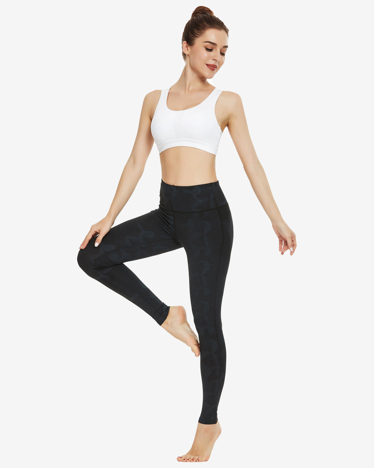 Mid Waist Tummy Control Tights Leggings